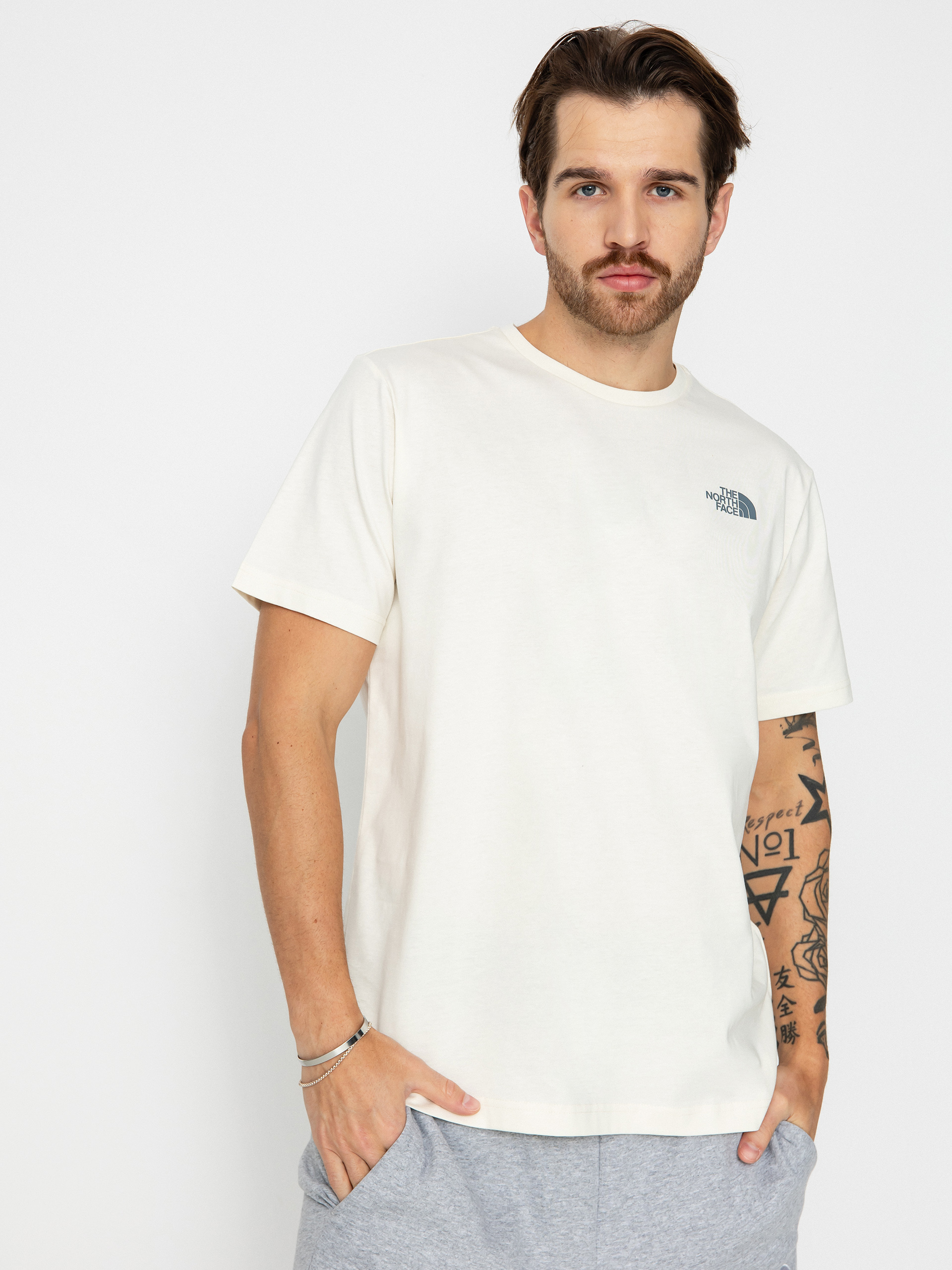 The North Face Redbox T-Shirt (white dune/blue dusk lo)