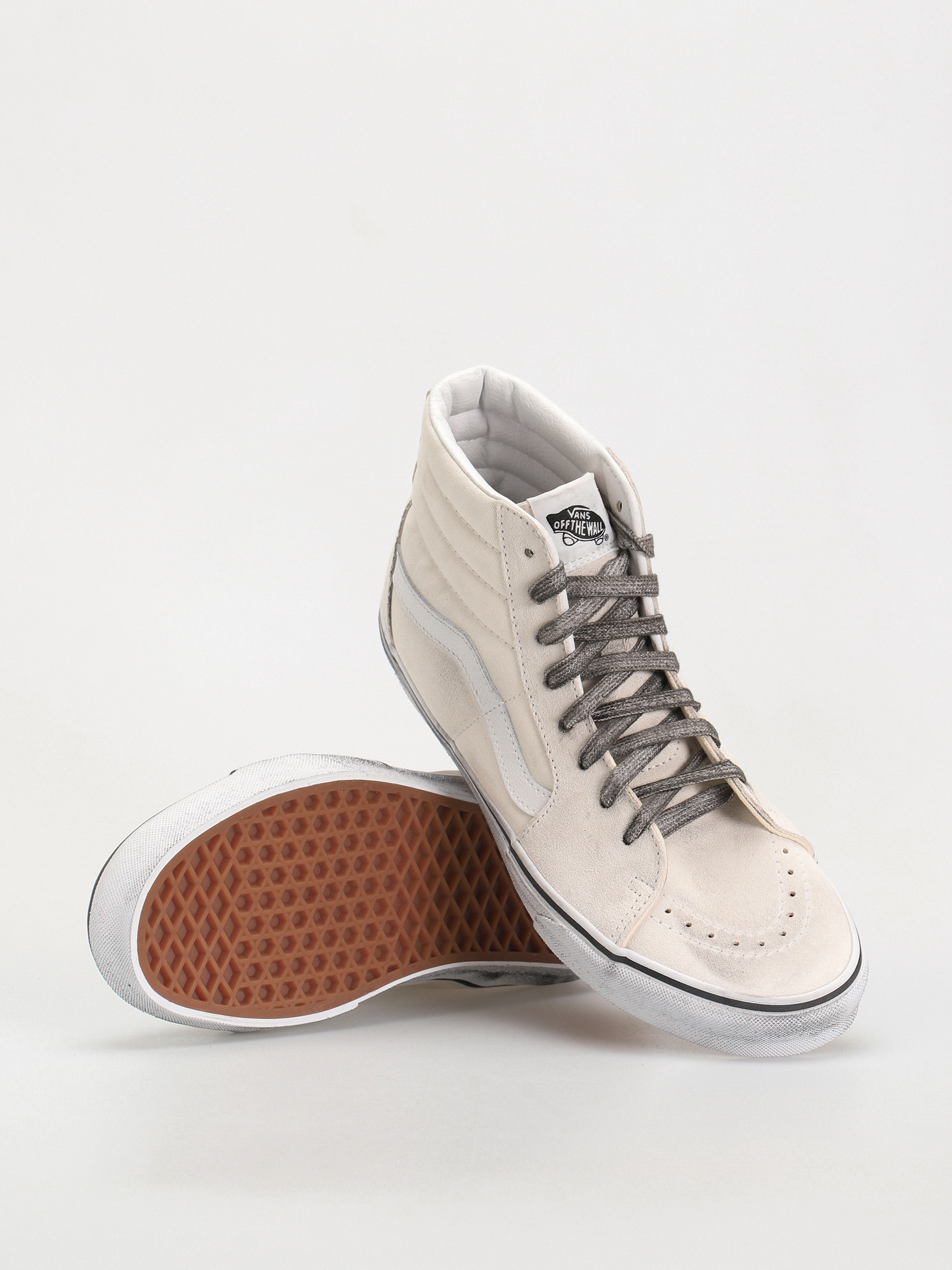 Vans Sk8 Hi Schuhe (stressed white/white)