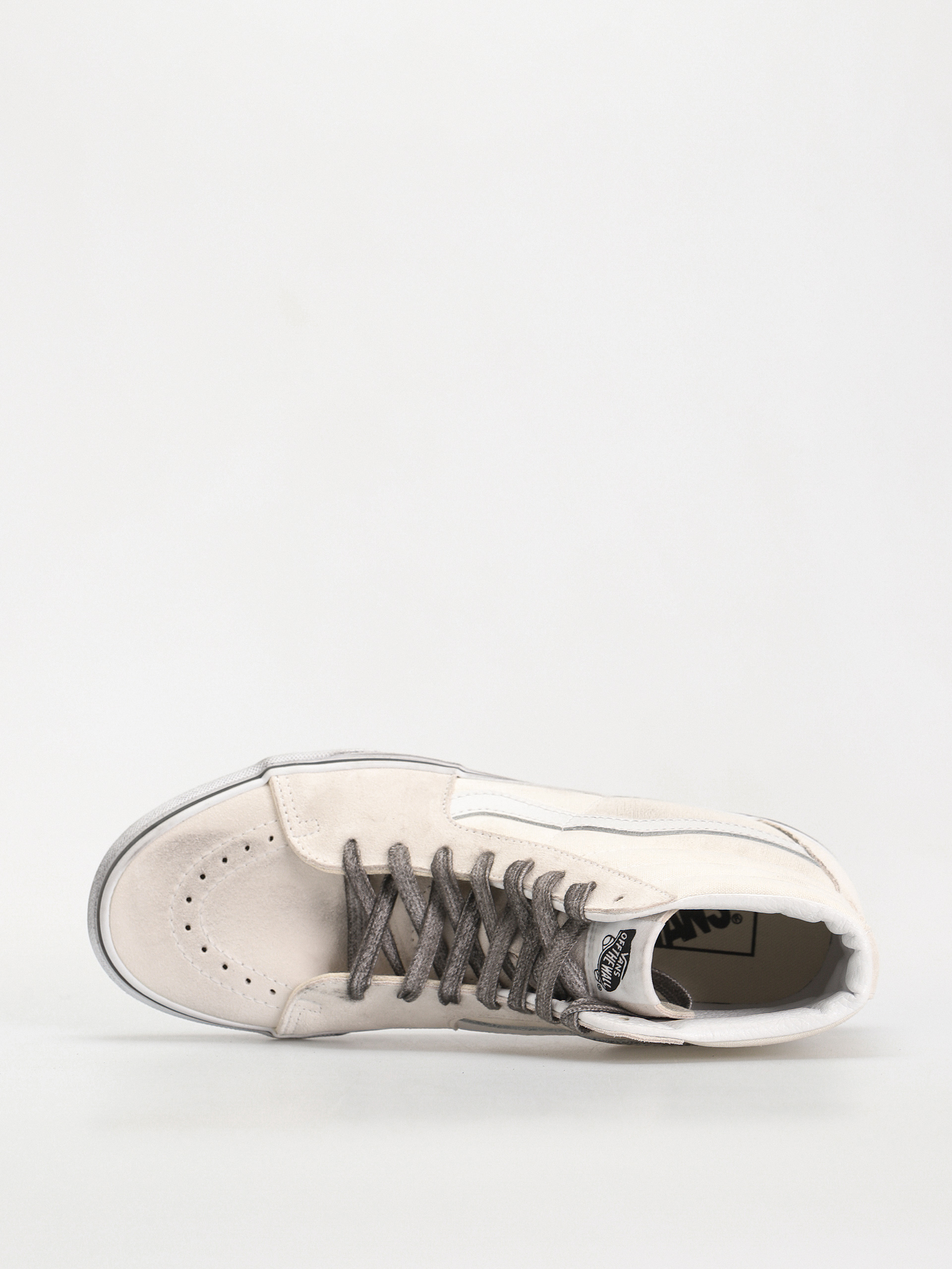 Vans Sk8 Hi Shoes (stressed white/white)
