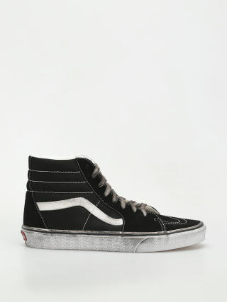 Vans Sk8 Hi Shoes (stressed black/white)