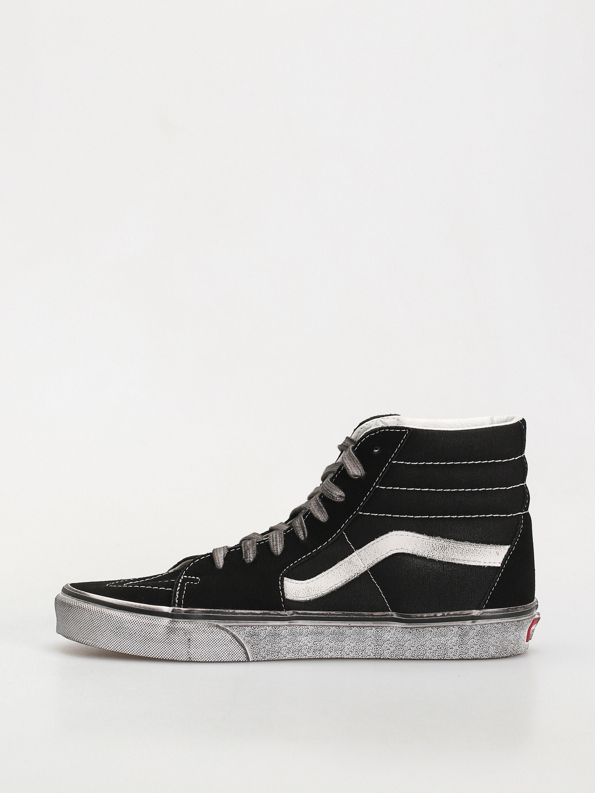 Vans Sk8 Hi Shoes (stressed black/white)