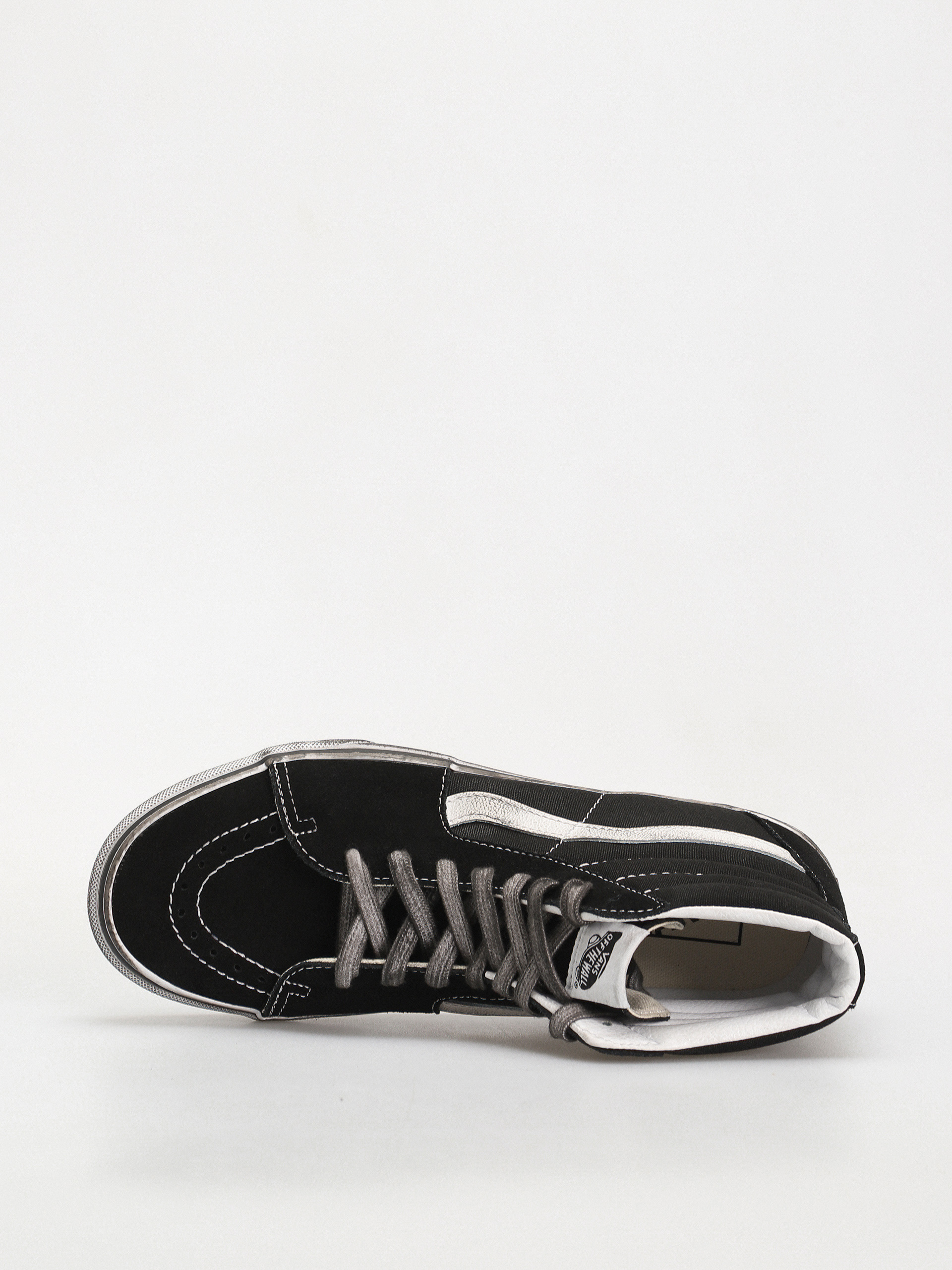 Vans Sk8 Hi Shoes (stressed black/white)