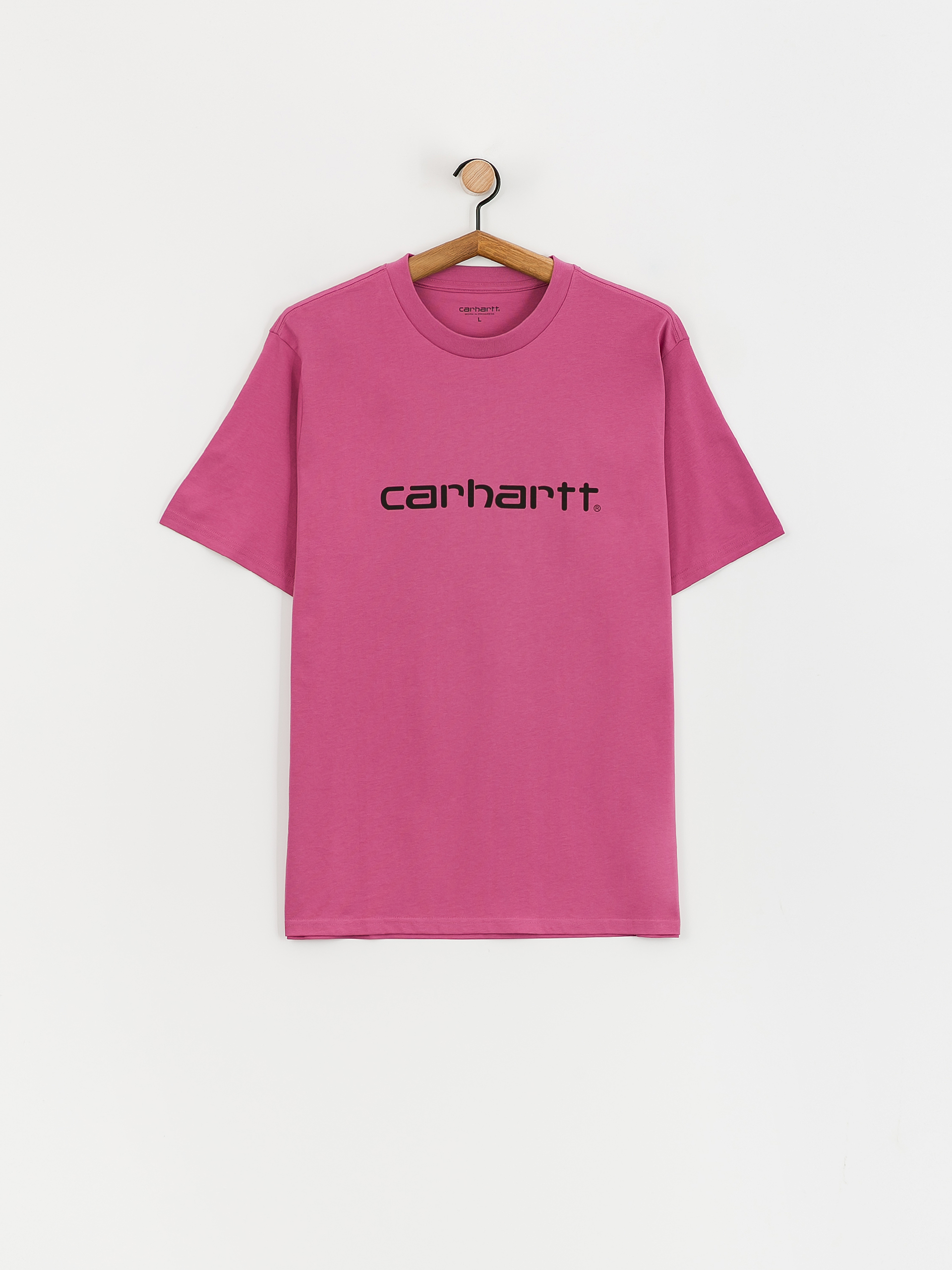 Carhartt WIP Script T-Shirt (magenta/black)