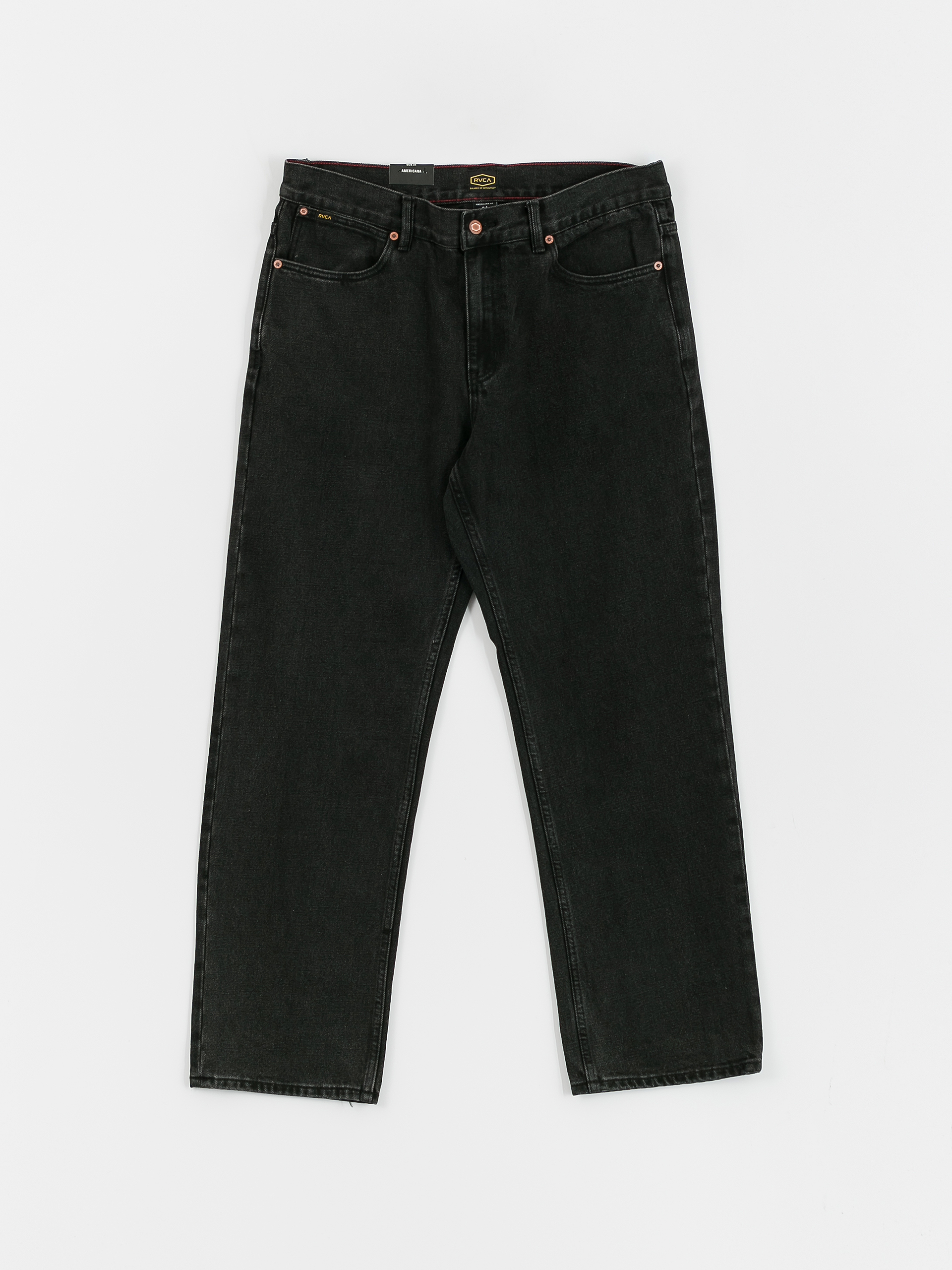 RVCA Americana Dayshift Denim Pants (black rinse)