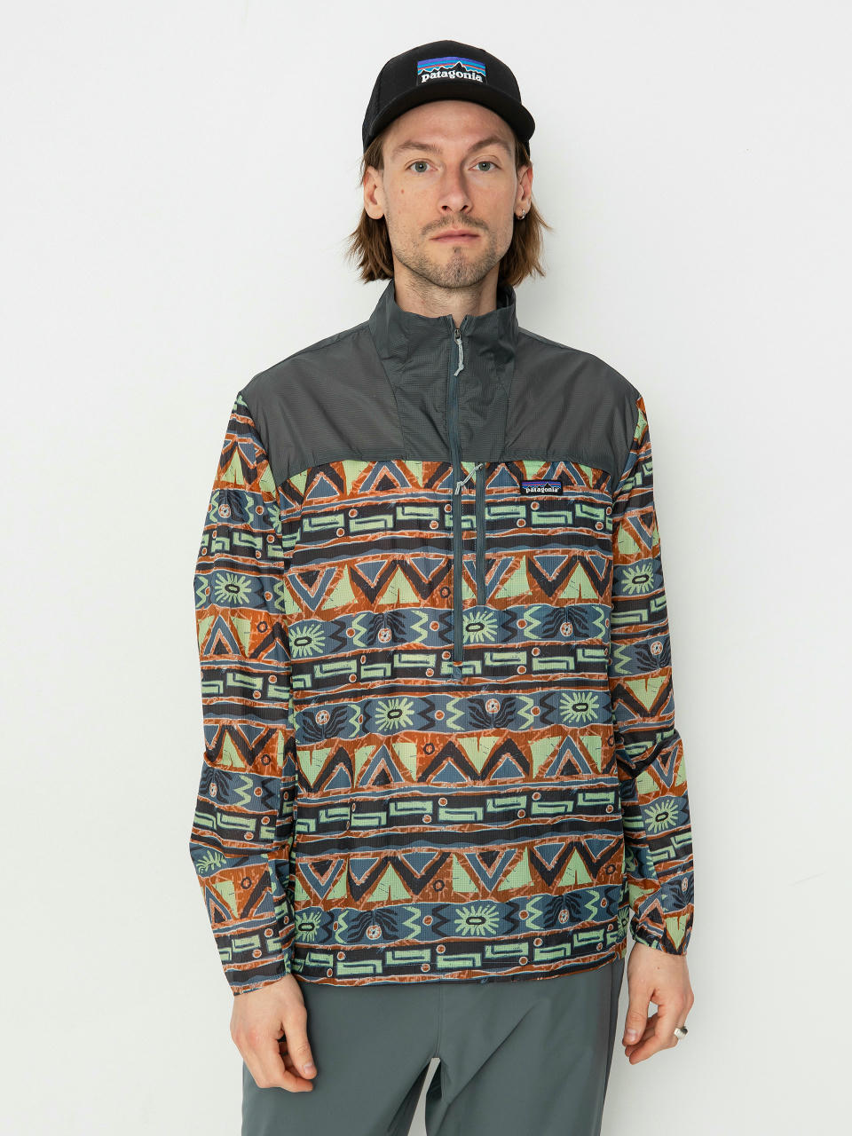 Patagonia Houdini Stash Fleece  (high hopes geo forge grey)