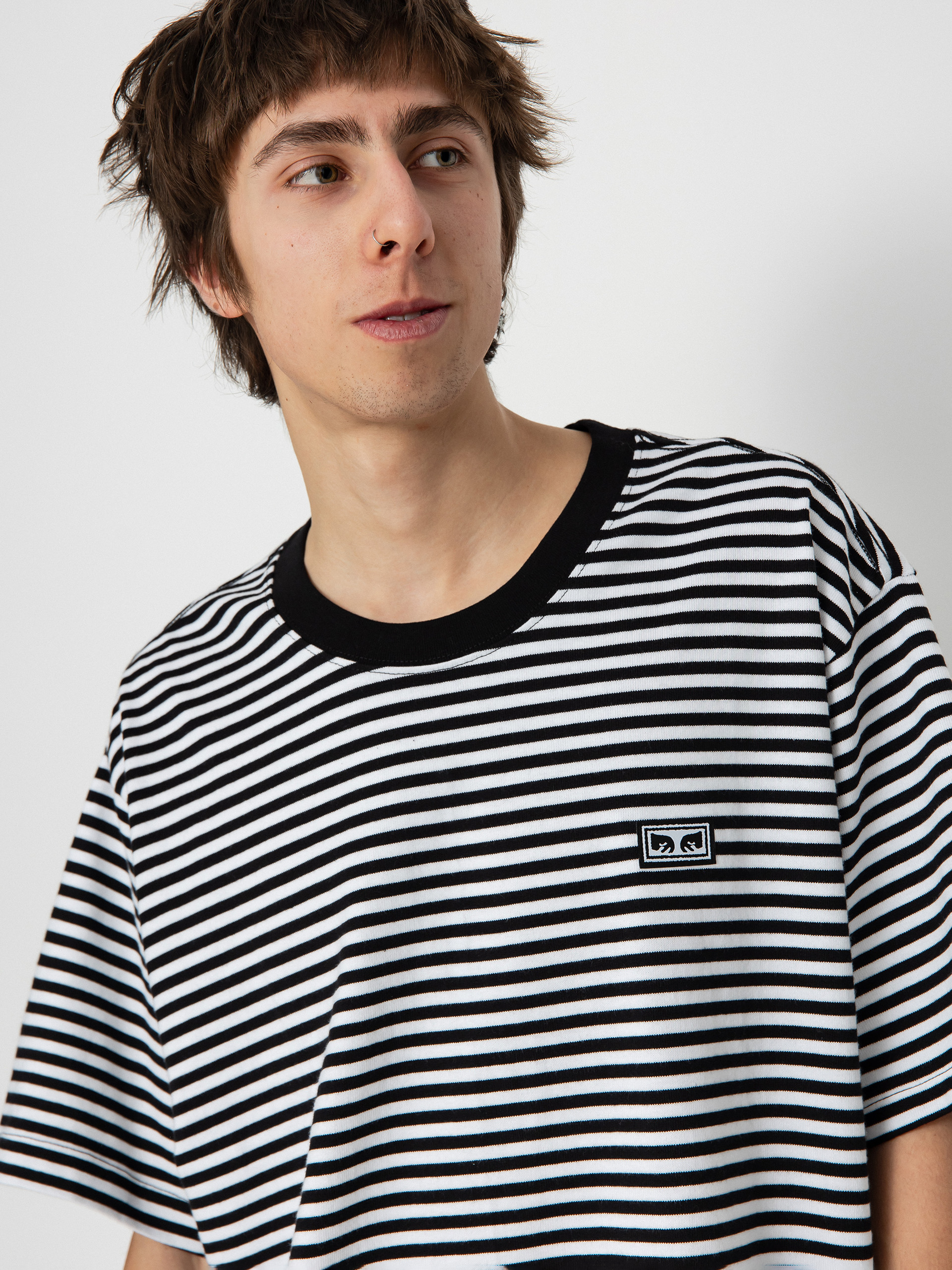 OBEY T-Shirt Established Works Eyes Strp (black multi)