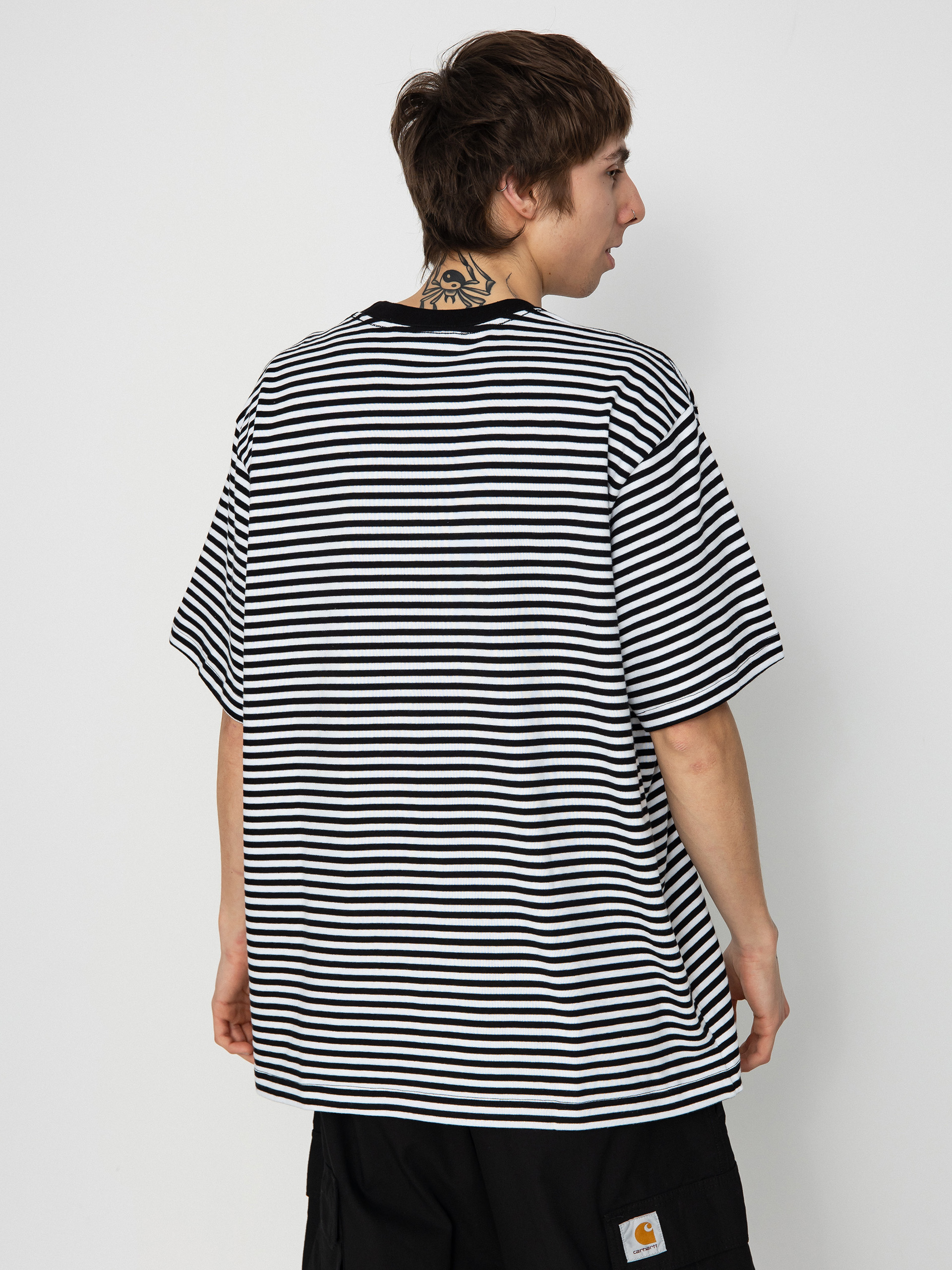 OBEY T-Shirt Established Works Eyes Strp (black multi)