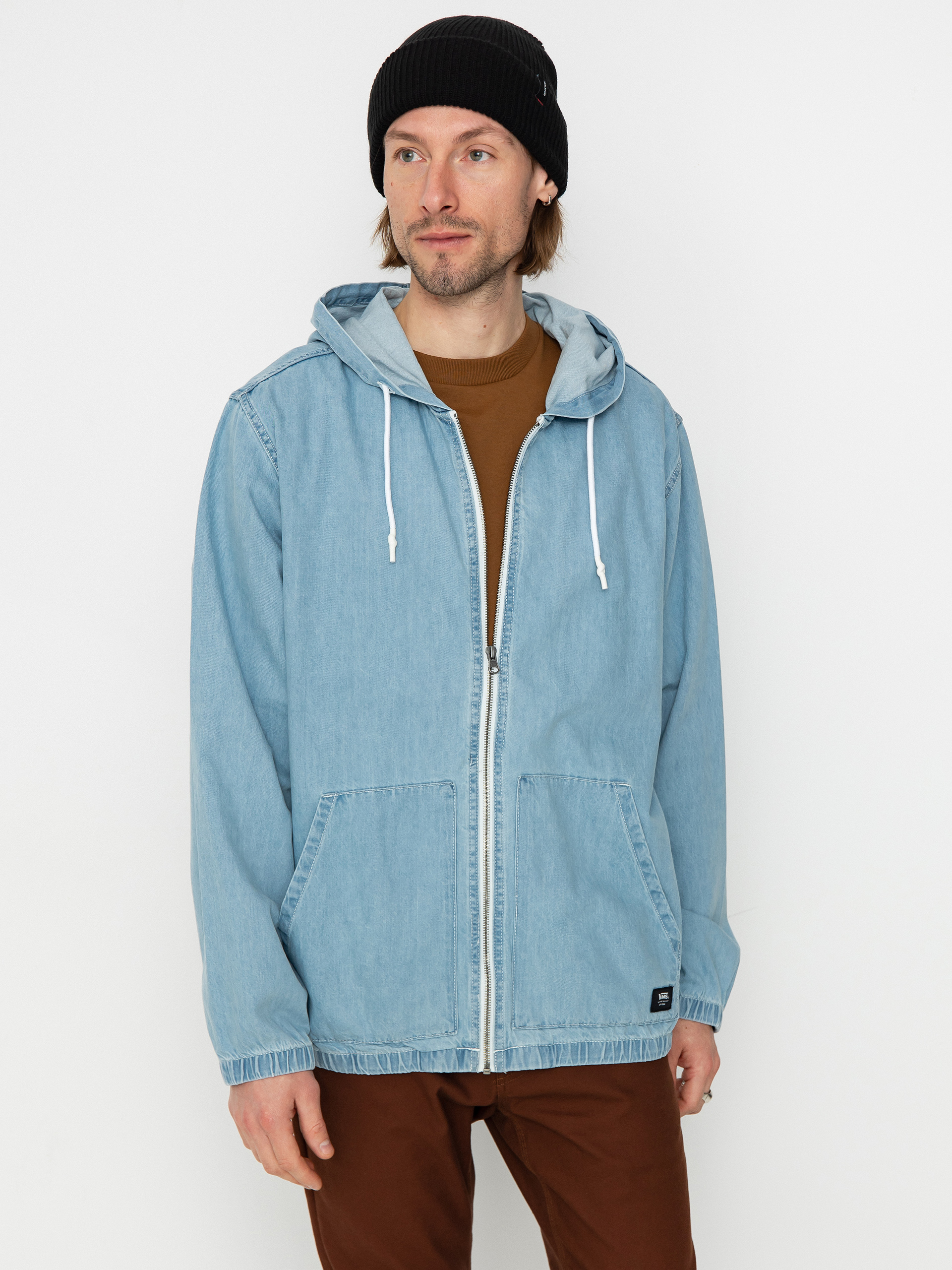 Vans Hoodie Ashford Denim FZ - blue (stone wash)