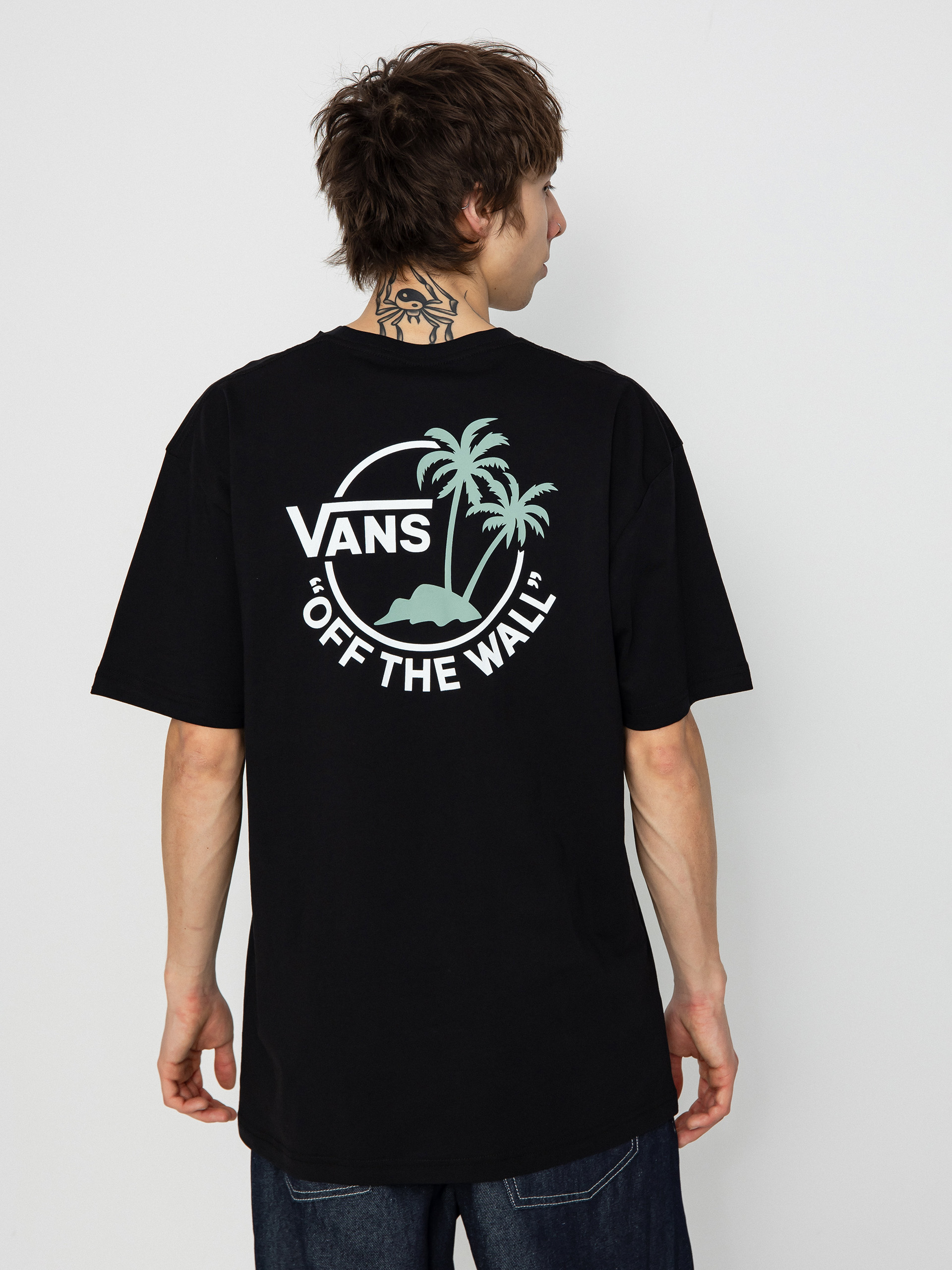Vans Classic Mini Dual Palm II T-Shirt (black/iceberg green)