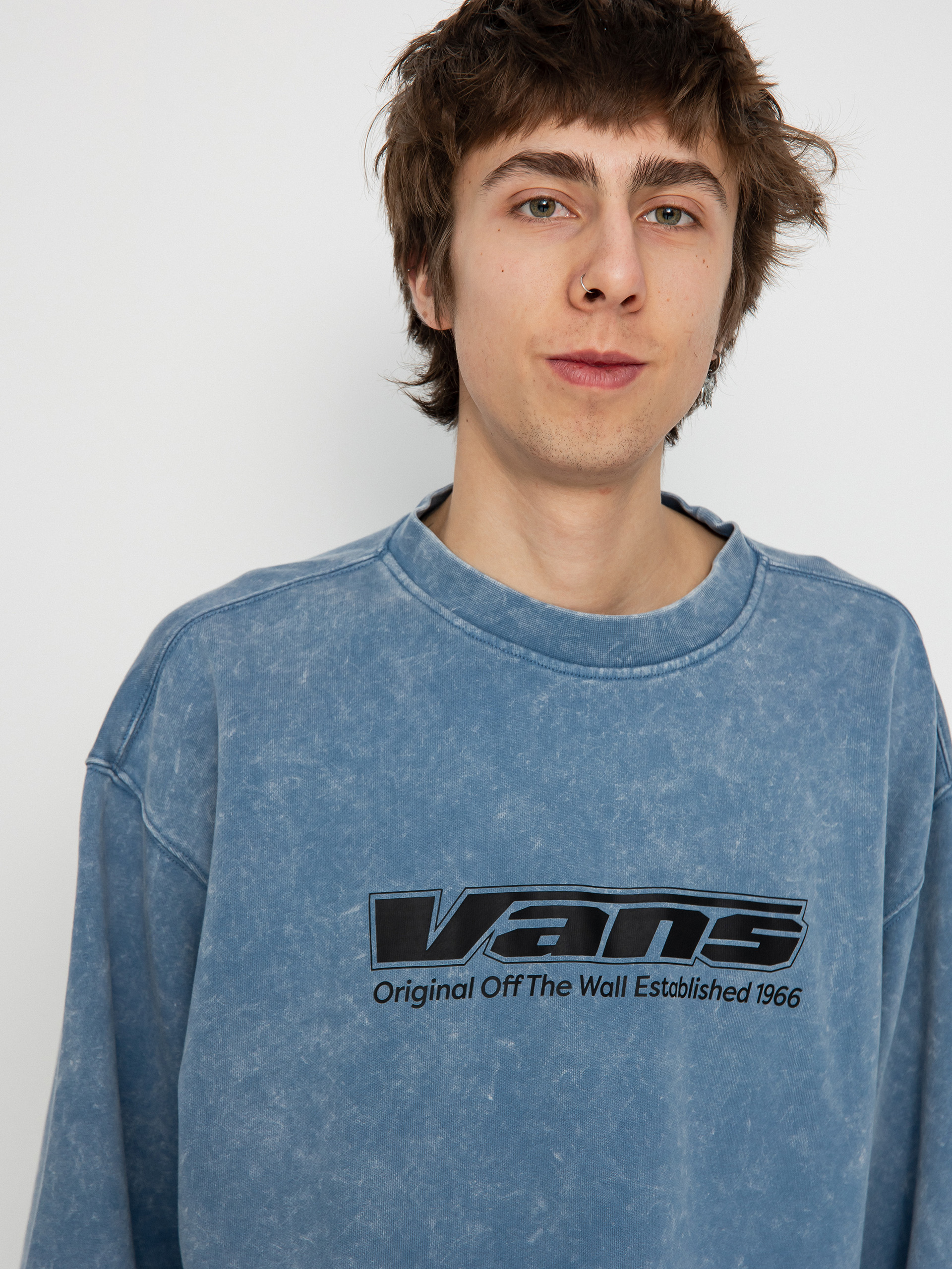 Vans Sweatshirt Spaced Out Loose Crew (copen blue)