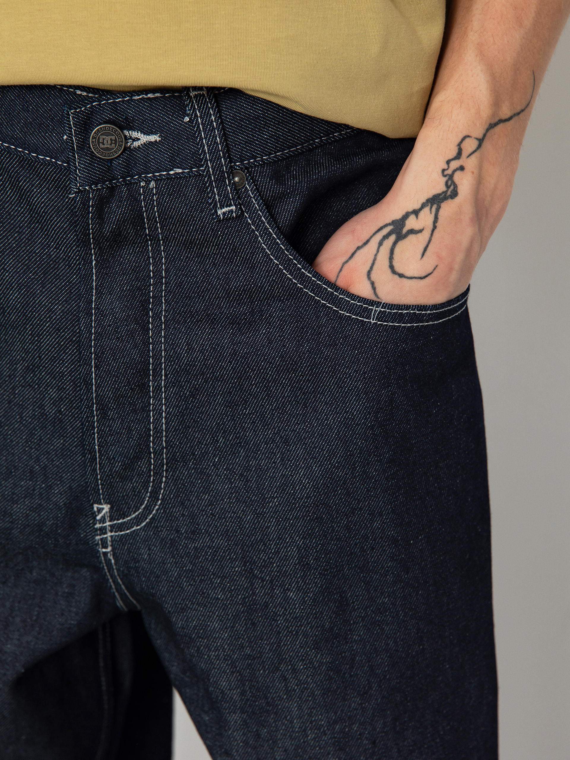 DC Baggy Denim Pants (raw indigo)