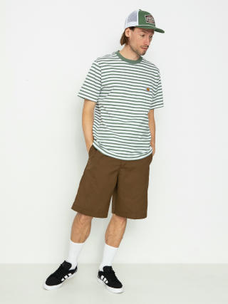Carhartt WIP T-Shirt Seidler Pocket (seidler stripe/park/white)