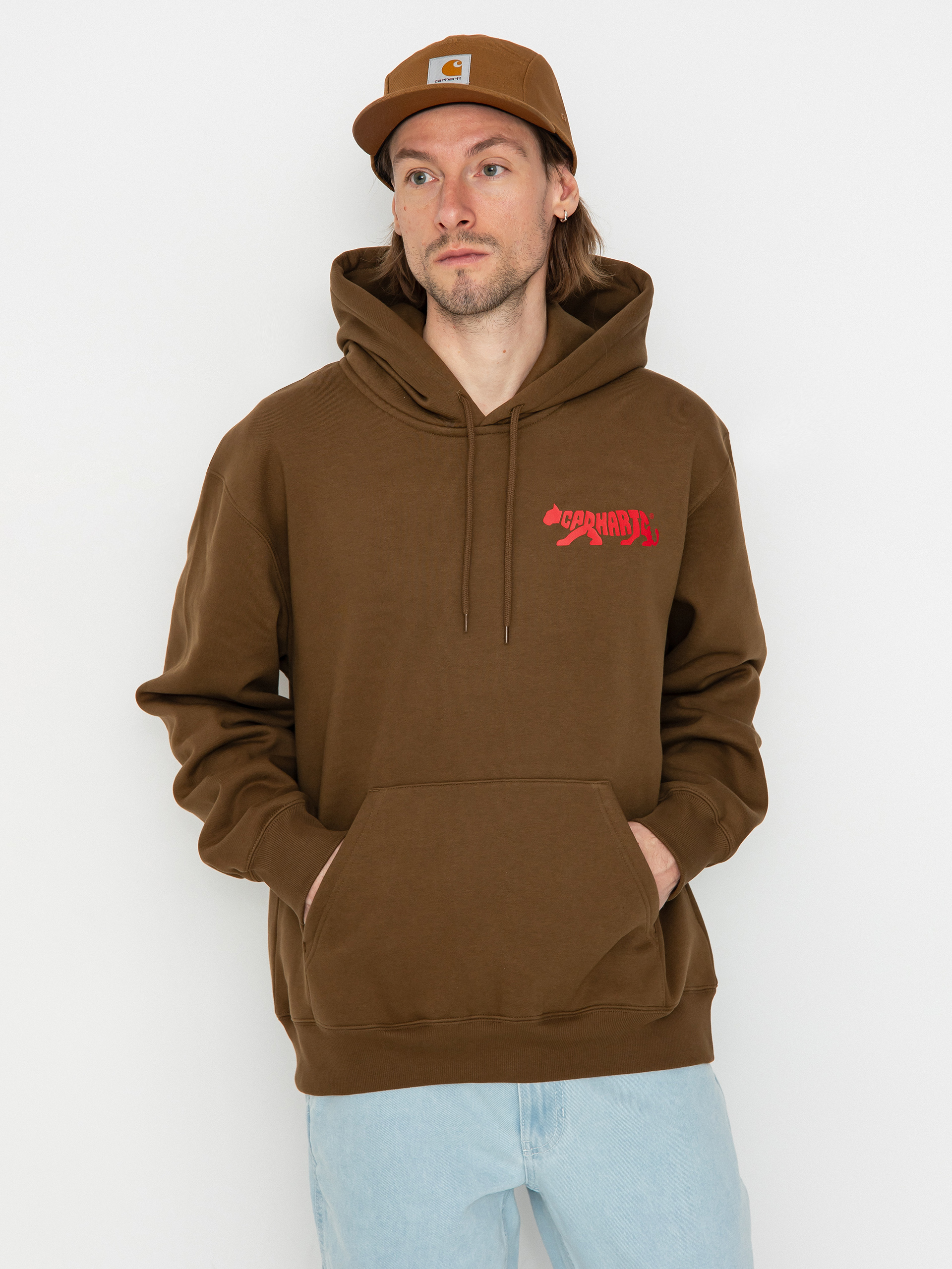 Carhartt WIP Rocky Script HD Hoodie - brown (lumber)