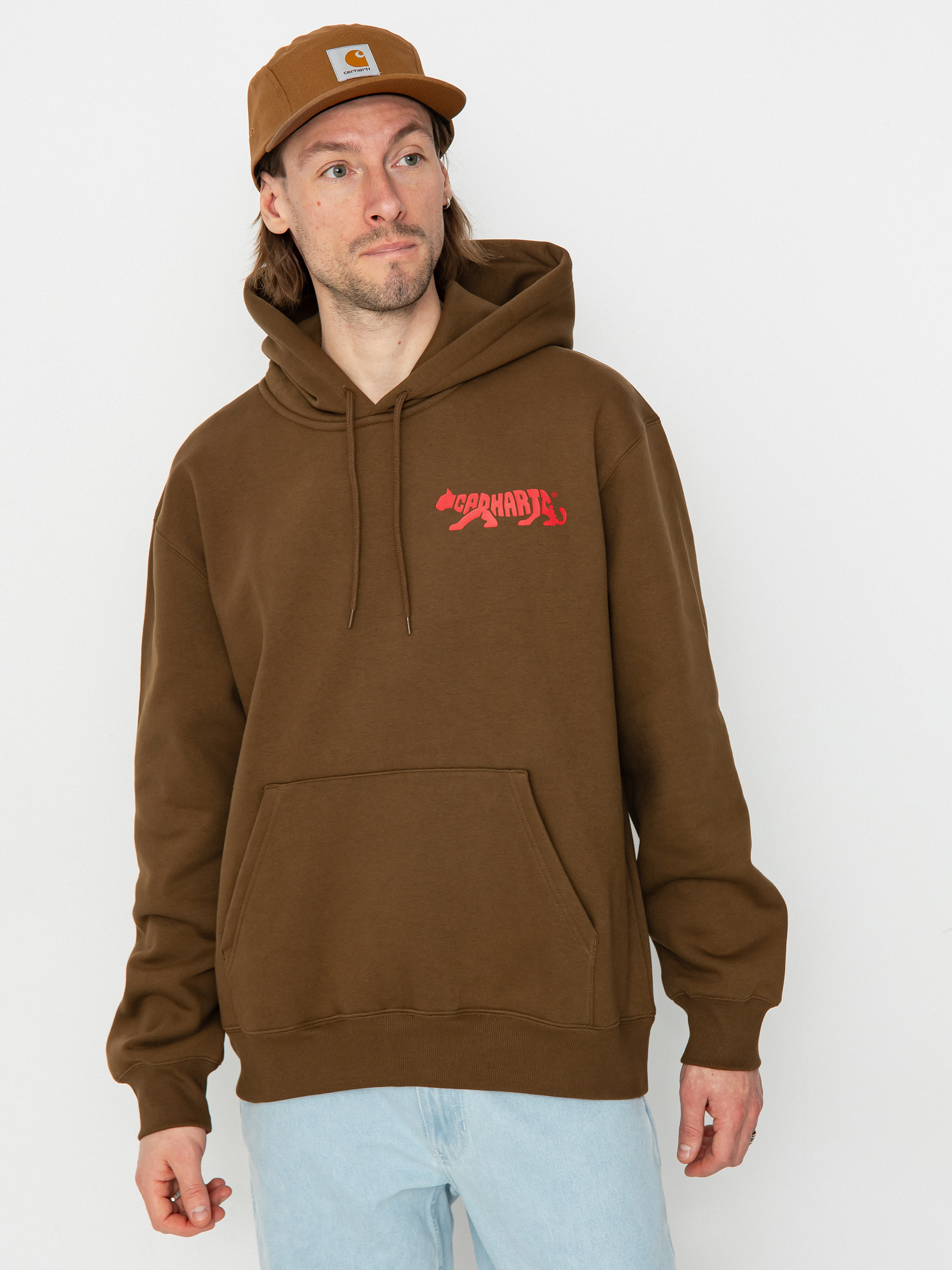 Carhartt WIP Rocky Script HD Hoodie - brown (lumber)