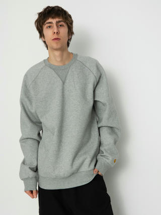 Carhartt WIP Sweatshirt Chase (grey heather/gold)