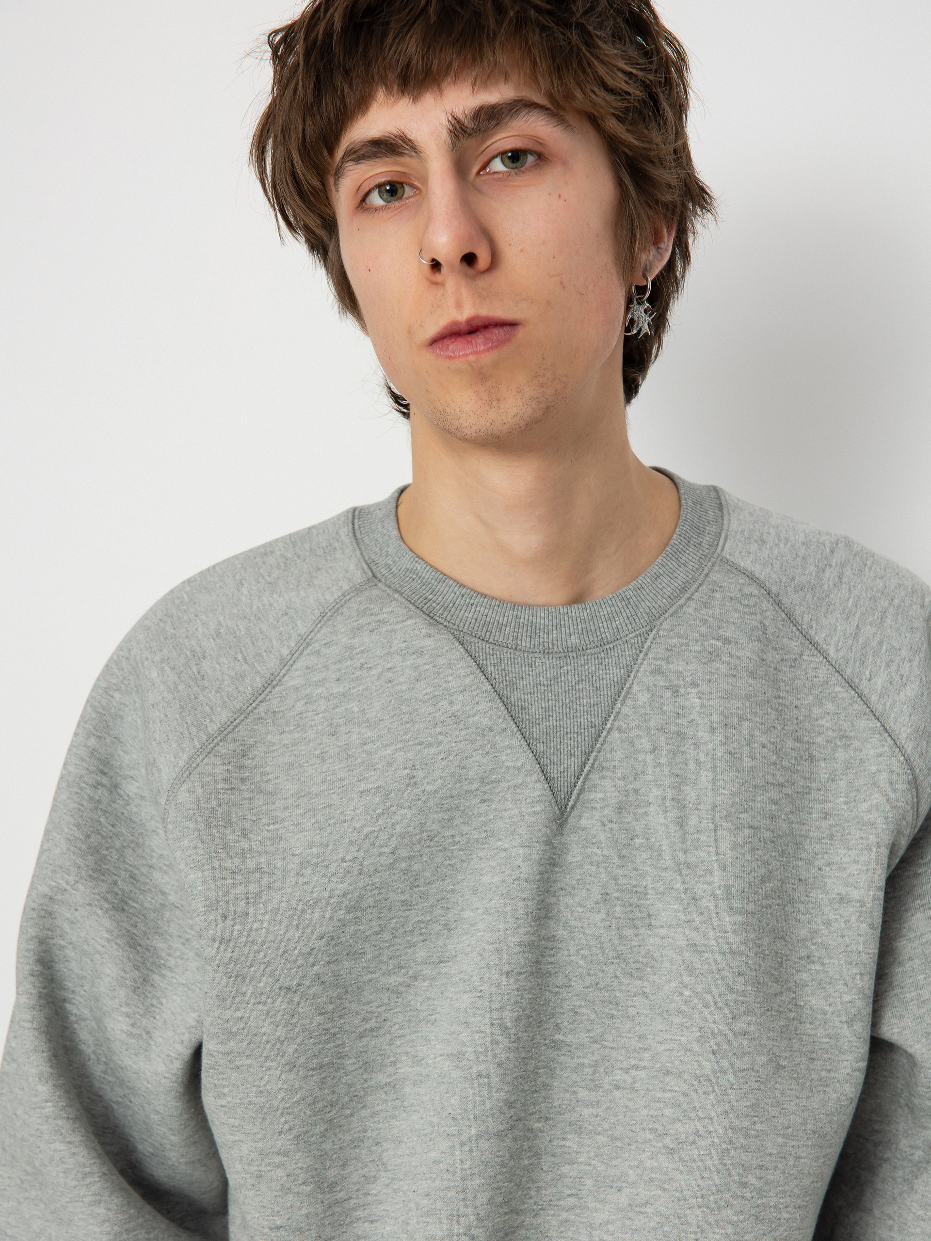 Carhartt WIP Sweatshirt Chase (grey heather/gold)