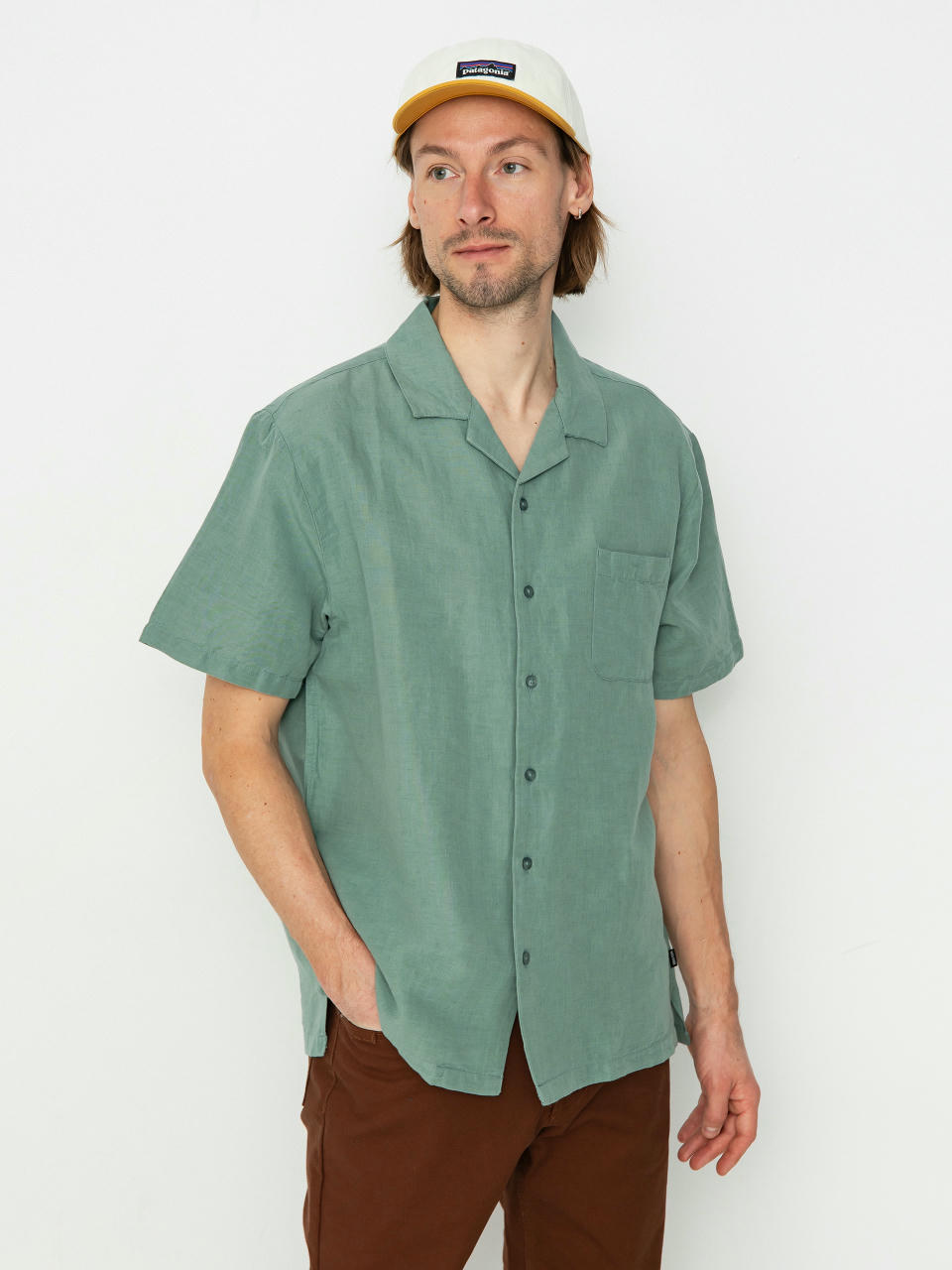 Brixton Bunker Linen Blend Hemd (chinois green)