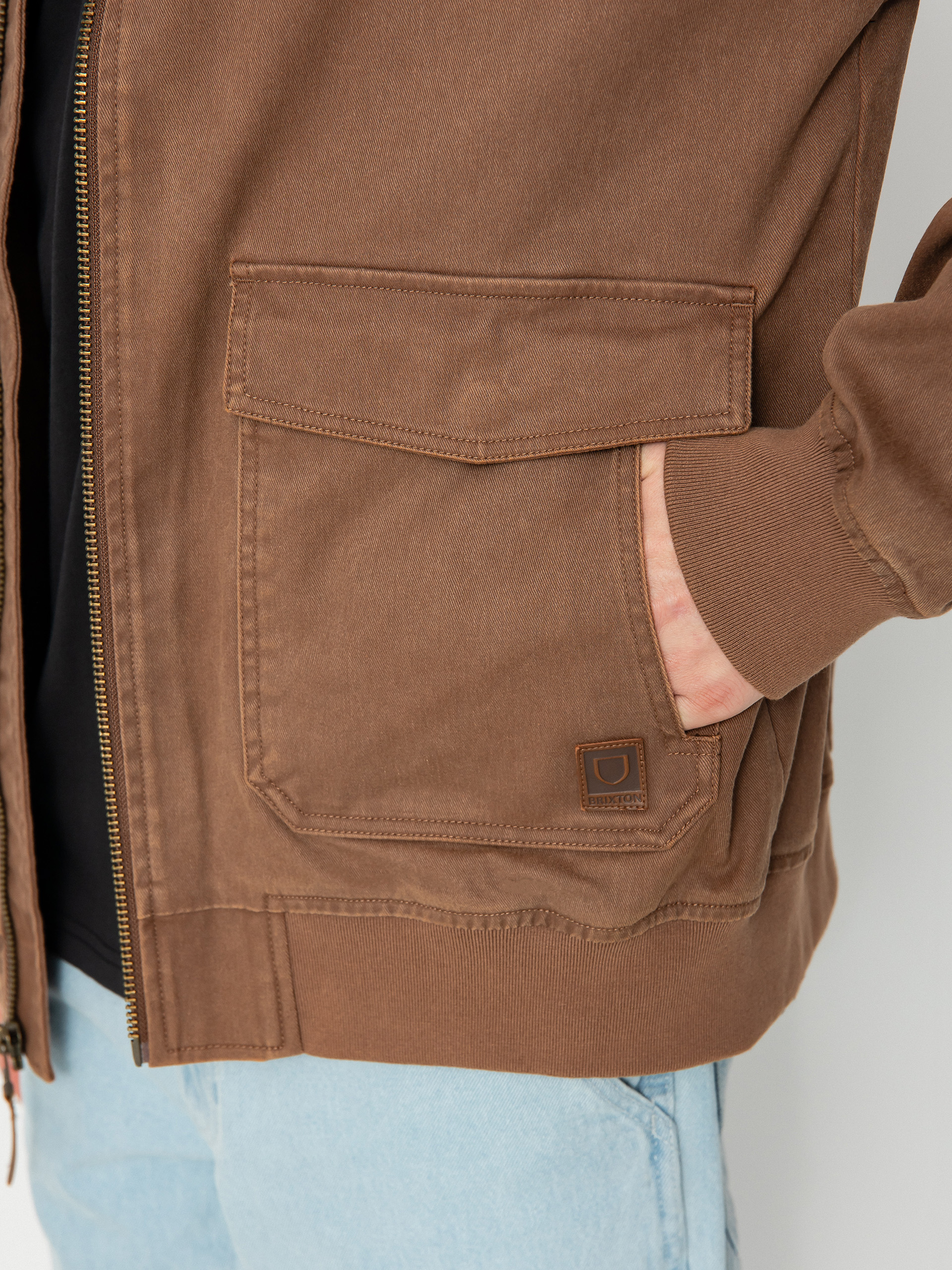 Brixton Dillinger Station Jacket (sepia sol wash)