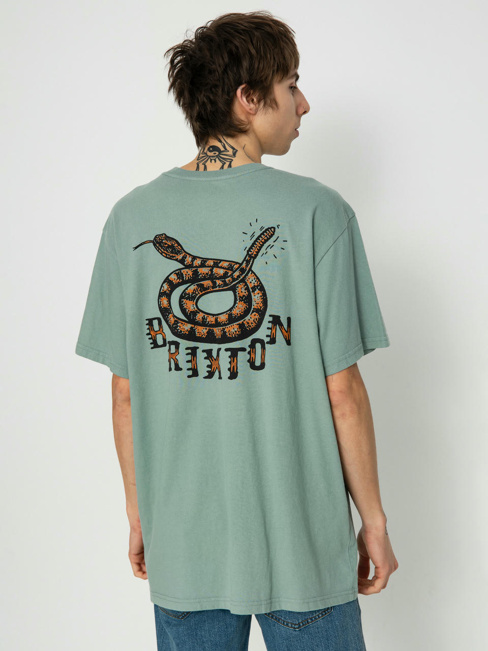 Brixton Homer Stt T-Shirt (chinois green classic wash)