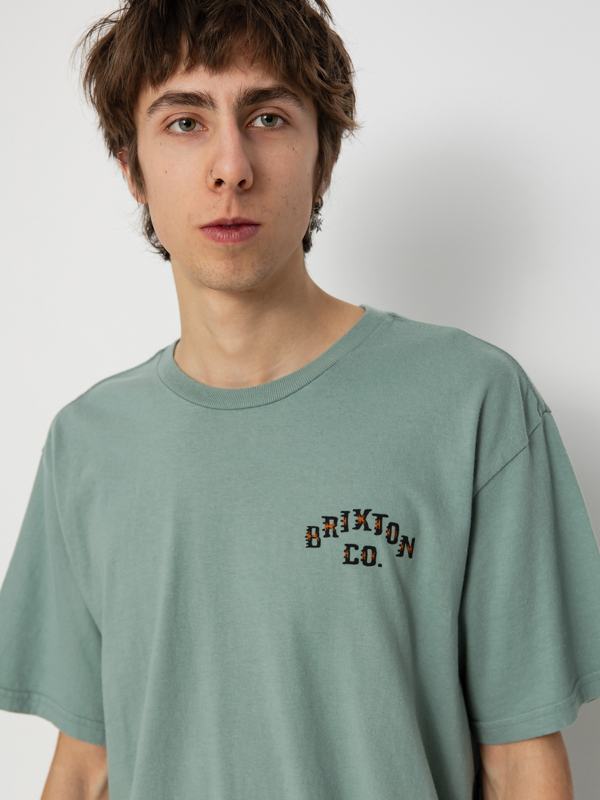 Brixton Homer Stt T-Shirt (chinois green classic wash)