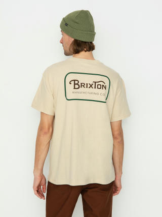 Brixton Grade Stt T-Shirt (cream/trekking green/sepia)
