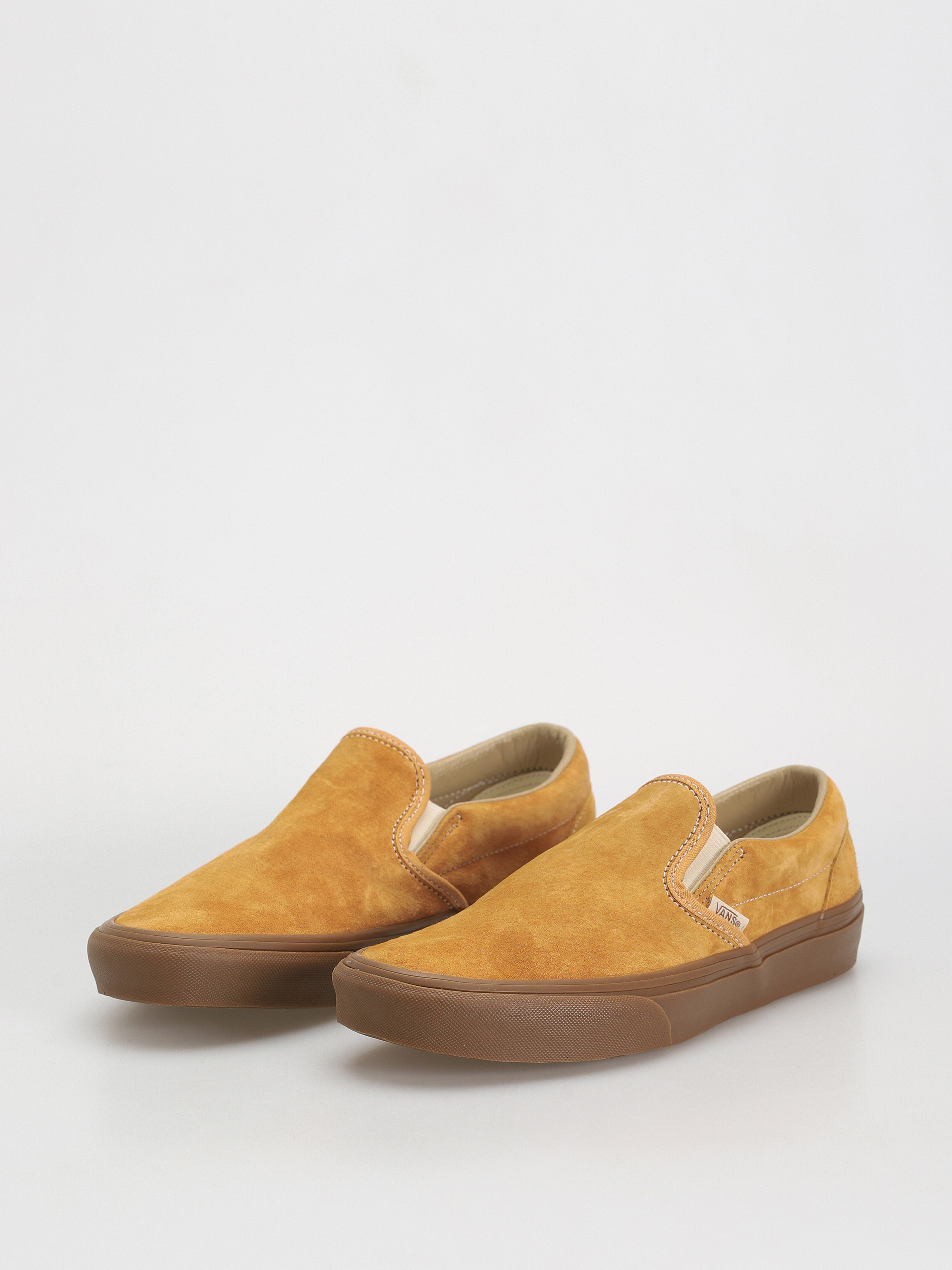 Vans Classic Slip On Shoes brown pig suede gum antelope