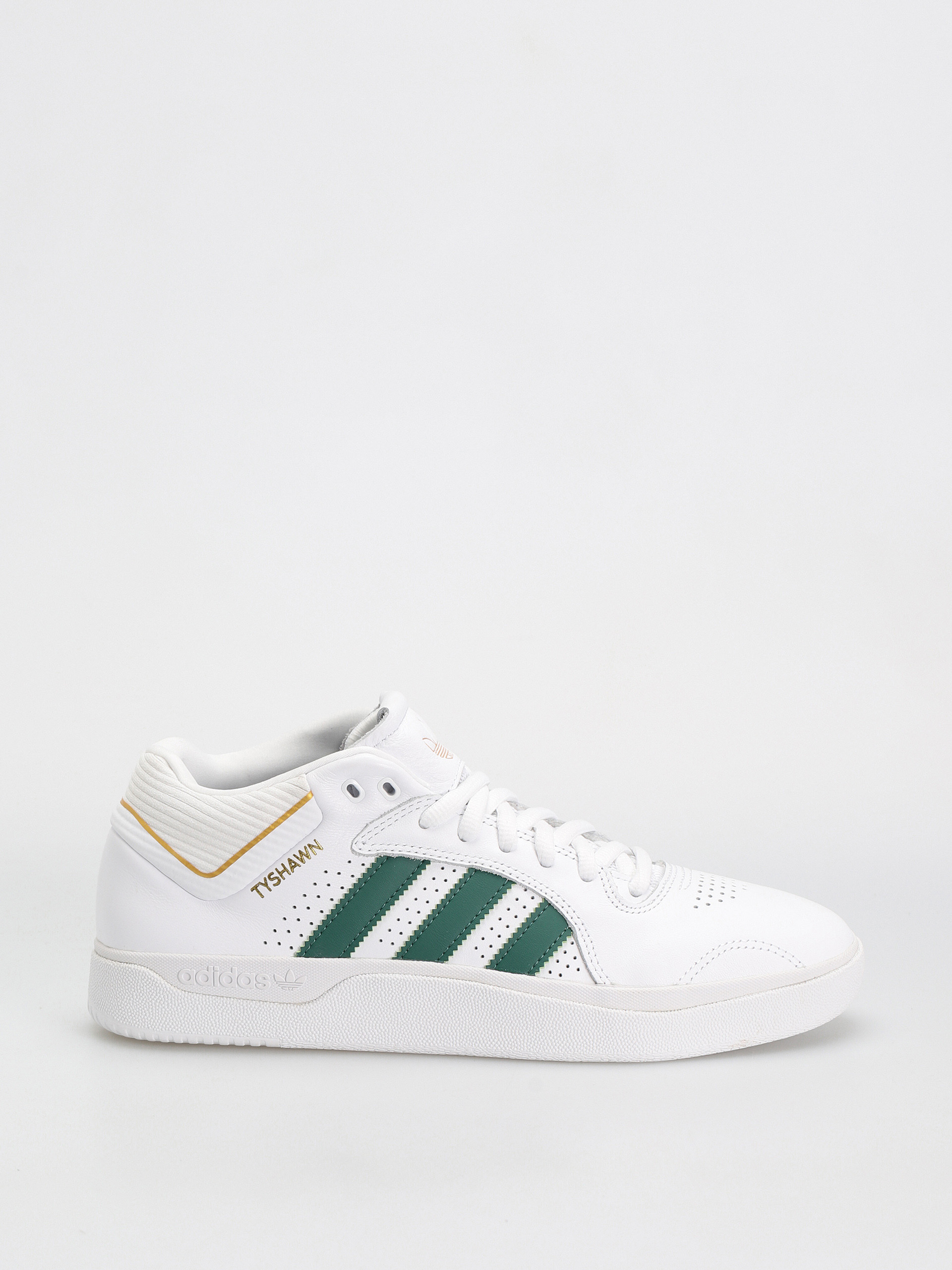 adidas gazelle silver green womens adidas Tyshawn White/Dark Green main image 0