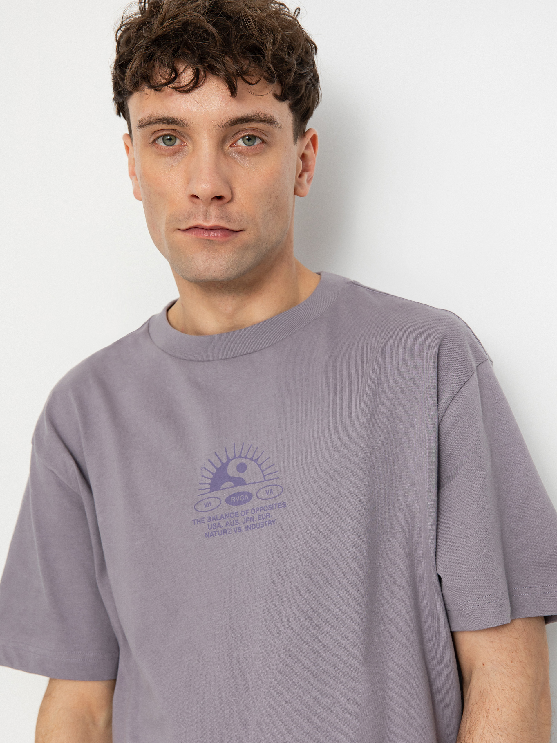 RVCA T-Shirt Balance Rise (gray ridge)