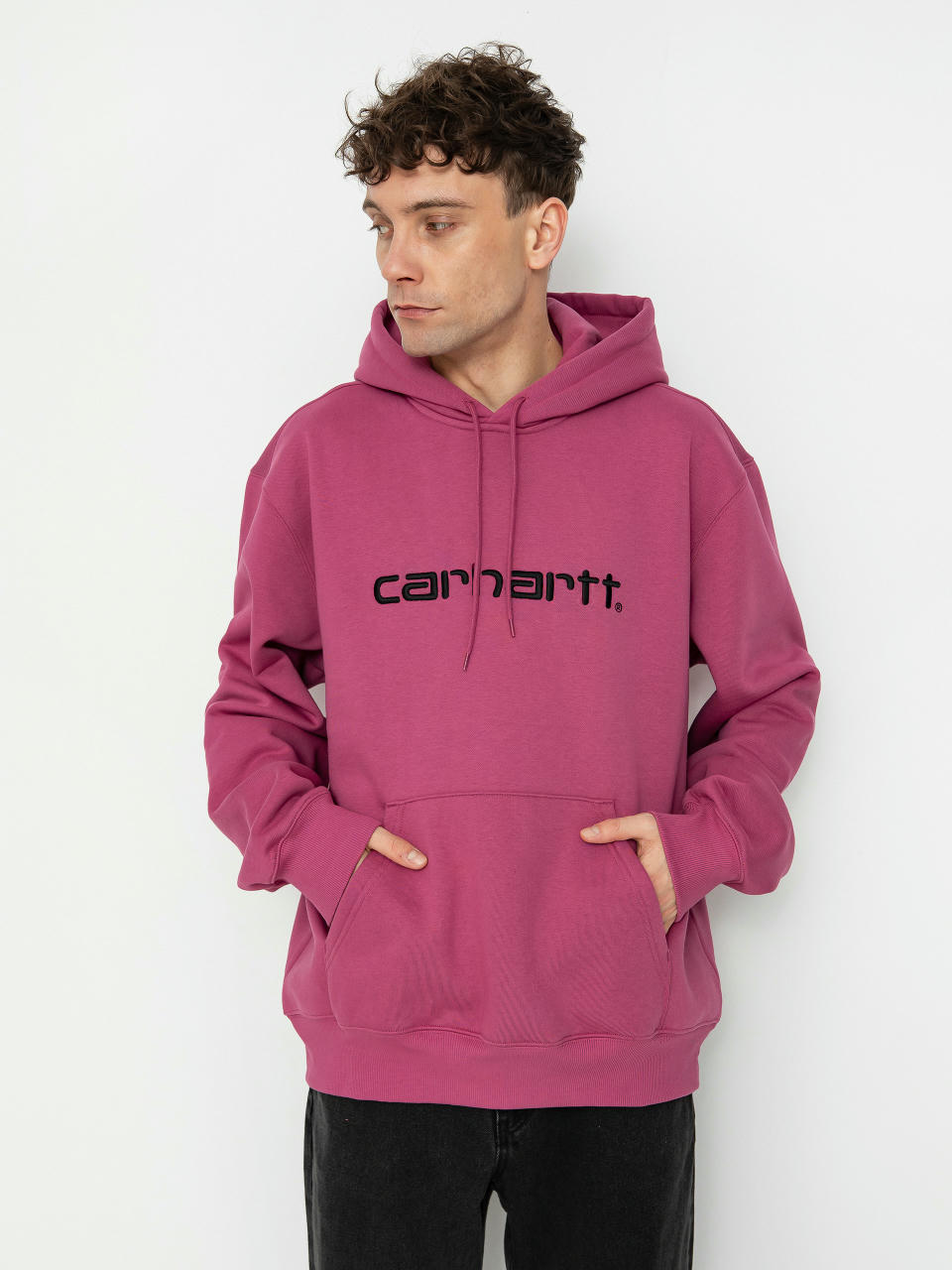 Carhartt WIP Hoodie Carhartt HD (magenta/black)