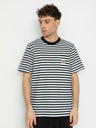 Carhartt WIP T-Shirt Seidler Pocket (seidler stripe/black/white)
