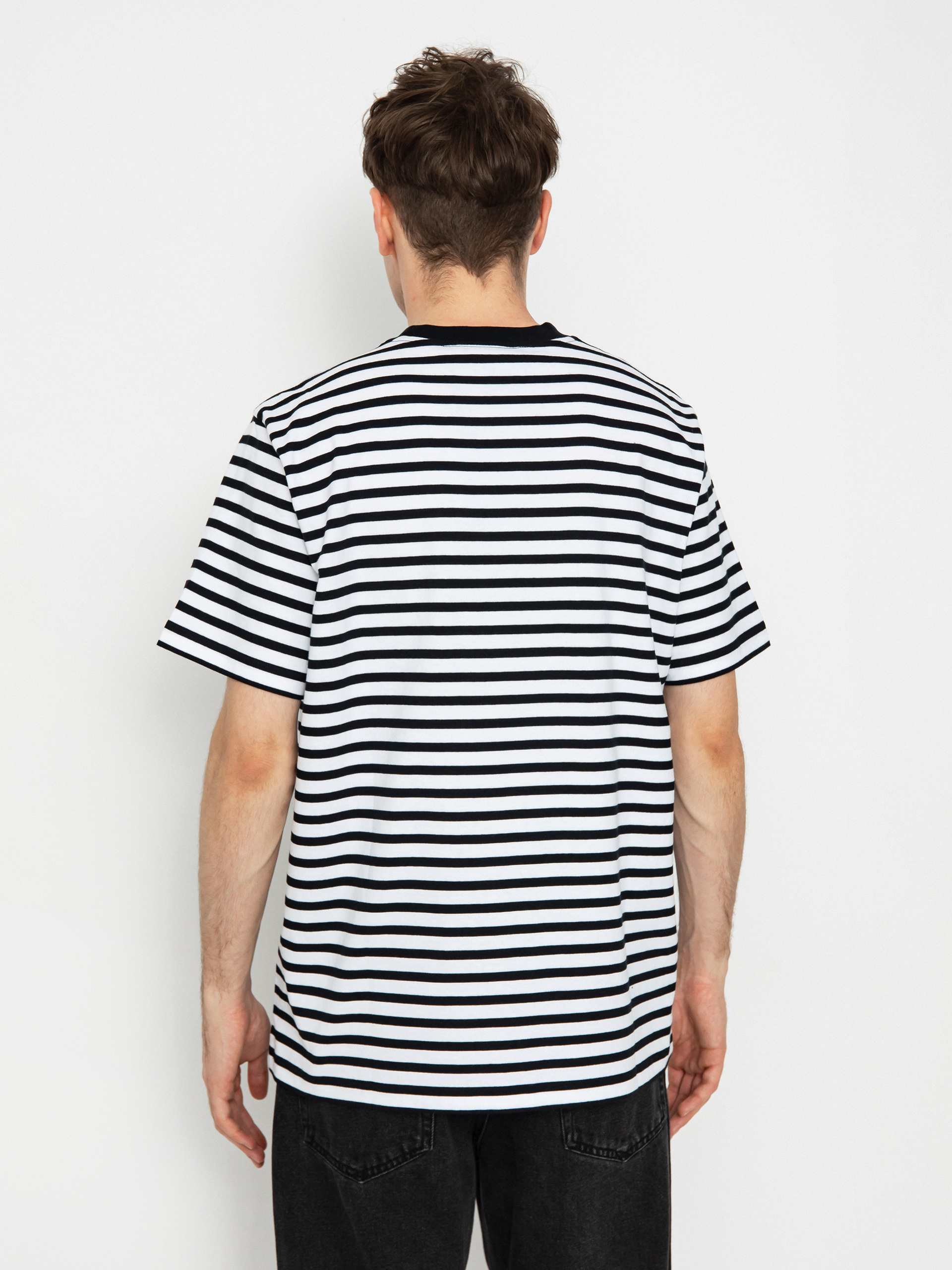 Carhartt WIP T-Shirt Seidler Pocket (seidler stripe/black/white)