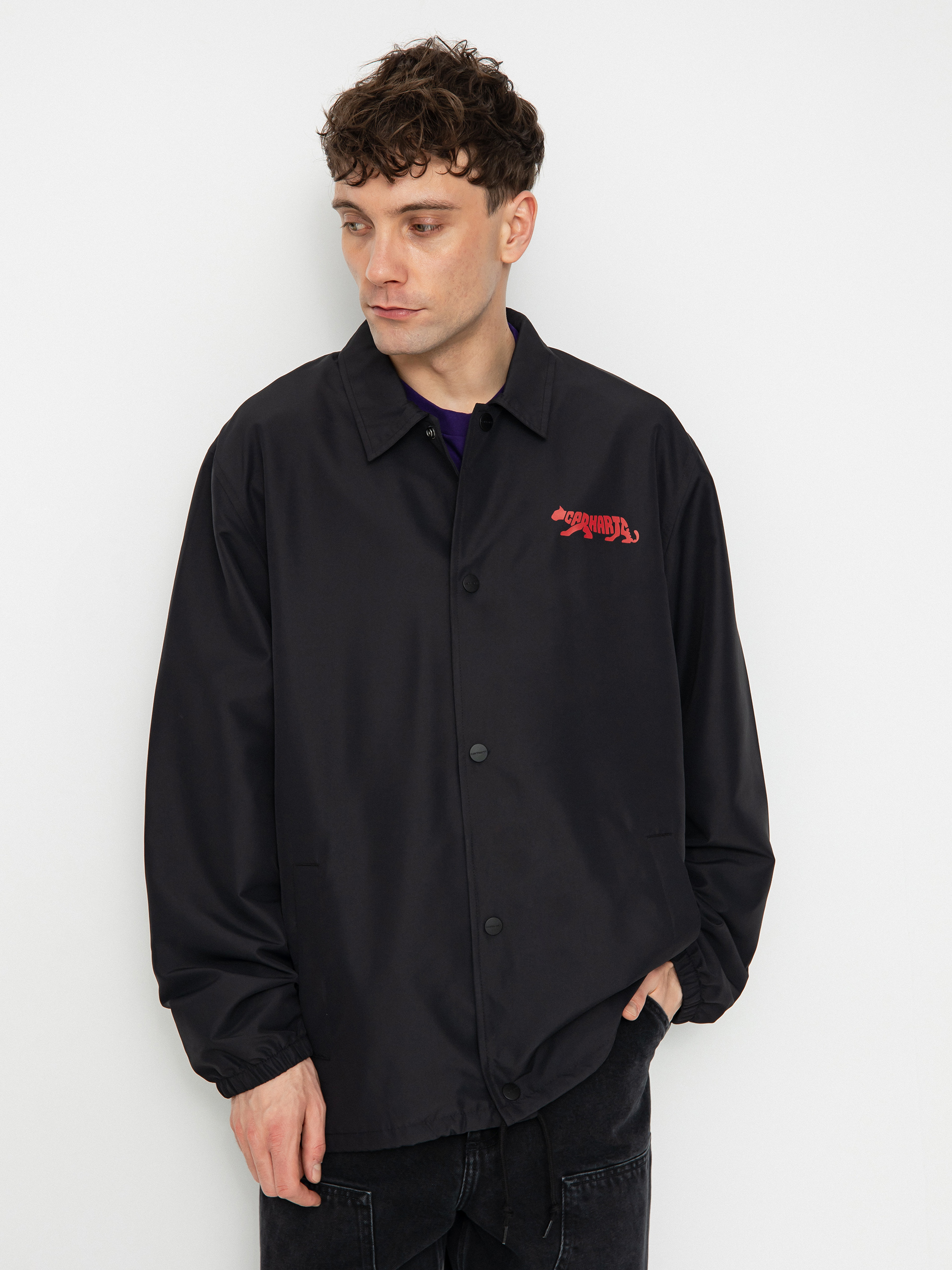Carhartt WIP Rocky Coach Jacket - black (black/samba/white)