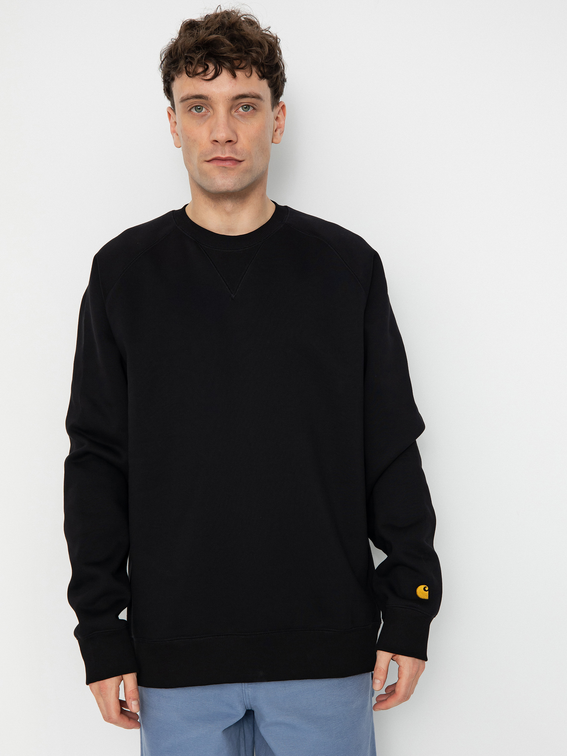 Carhartt WIP Sweatshirt Chase Schwarz black gold