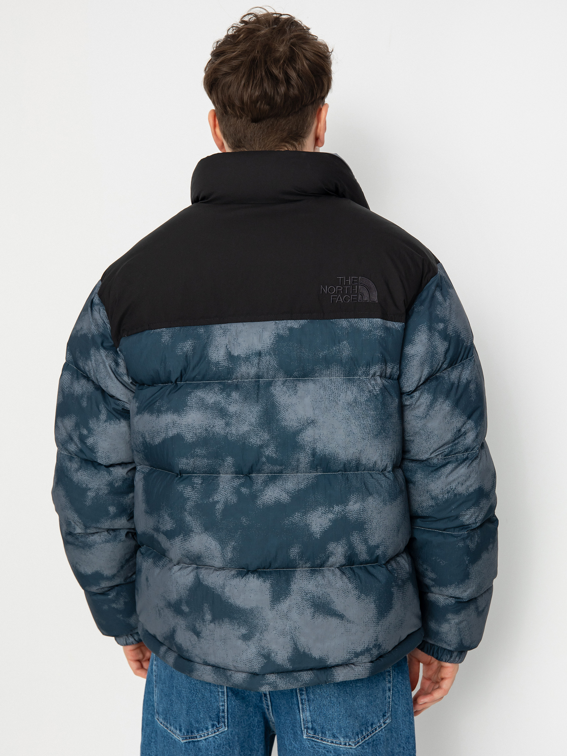 The North Face 92 Crinkle Rev Nuptse Jacke (blue dusk low-fi hi-tek)