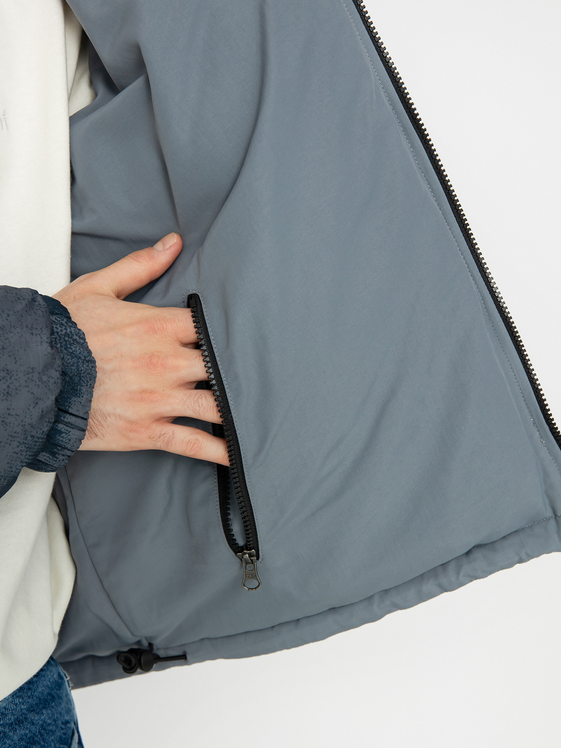 The North Face 92 Crinkle Rev Nuptse Jacke (blue dusk low-fi hi-tek)