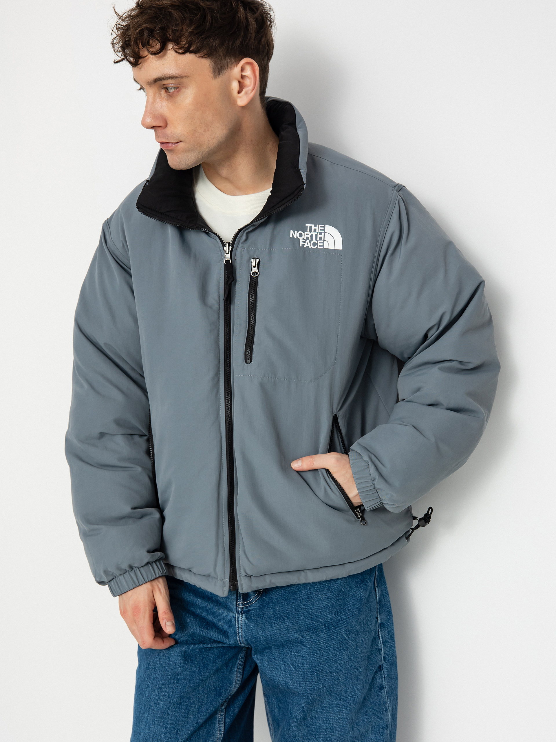The North Face 92 Crinkle Rev Nuptse Jacke (blue dusk low-fi hi-tek)