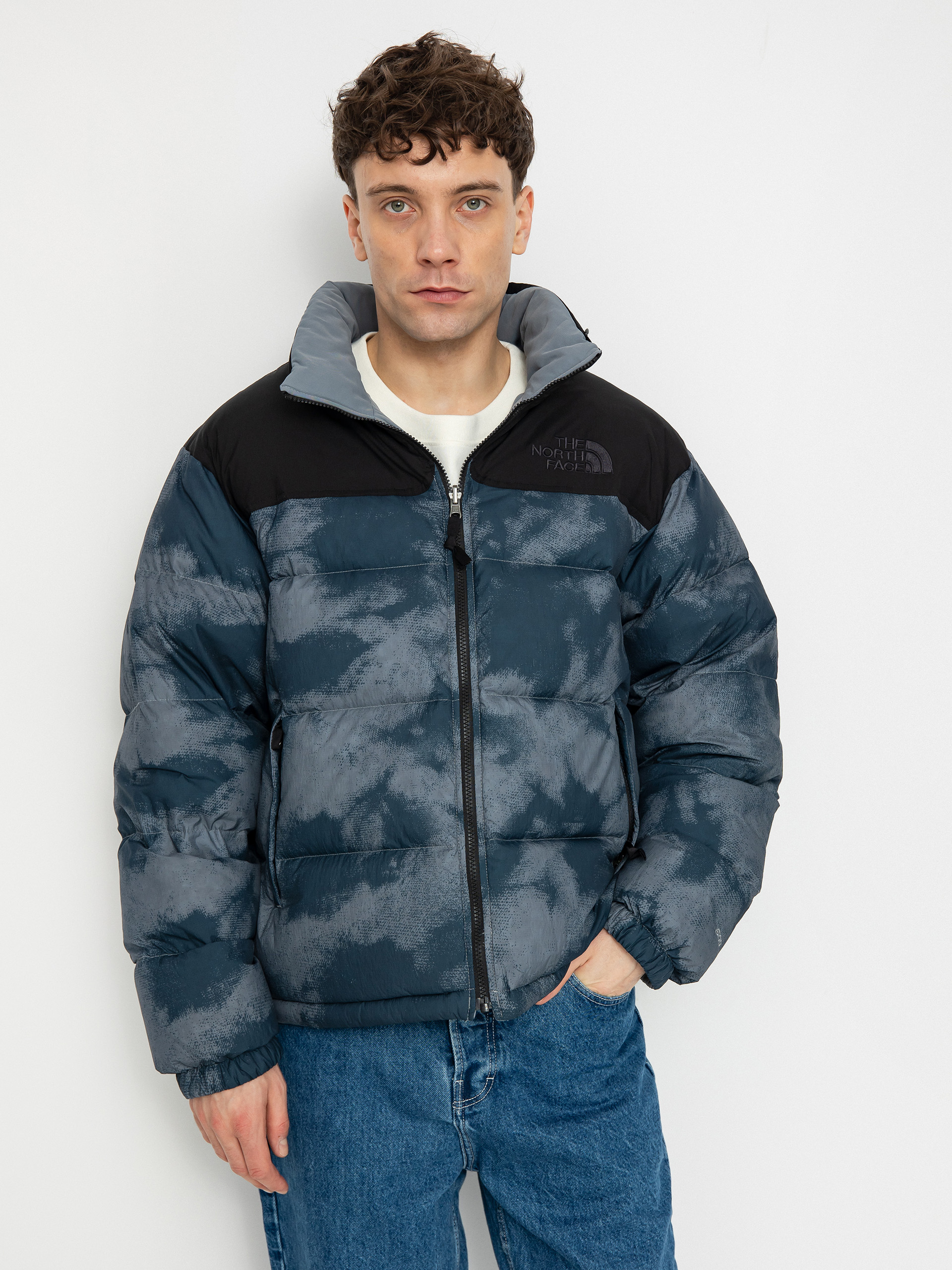 The North Face 92 Crinkle Rev Nuptse Jacke (blue dusk low-fi hi-tek)