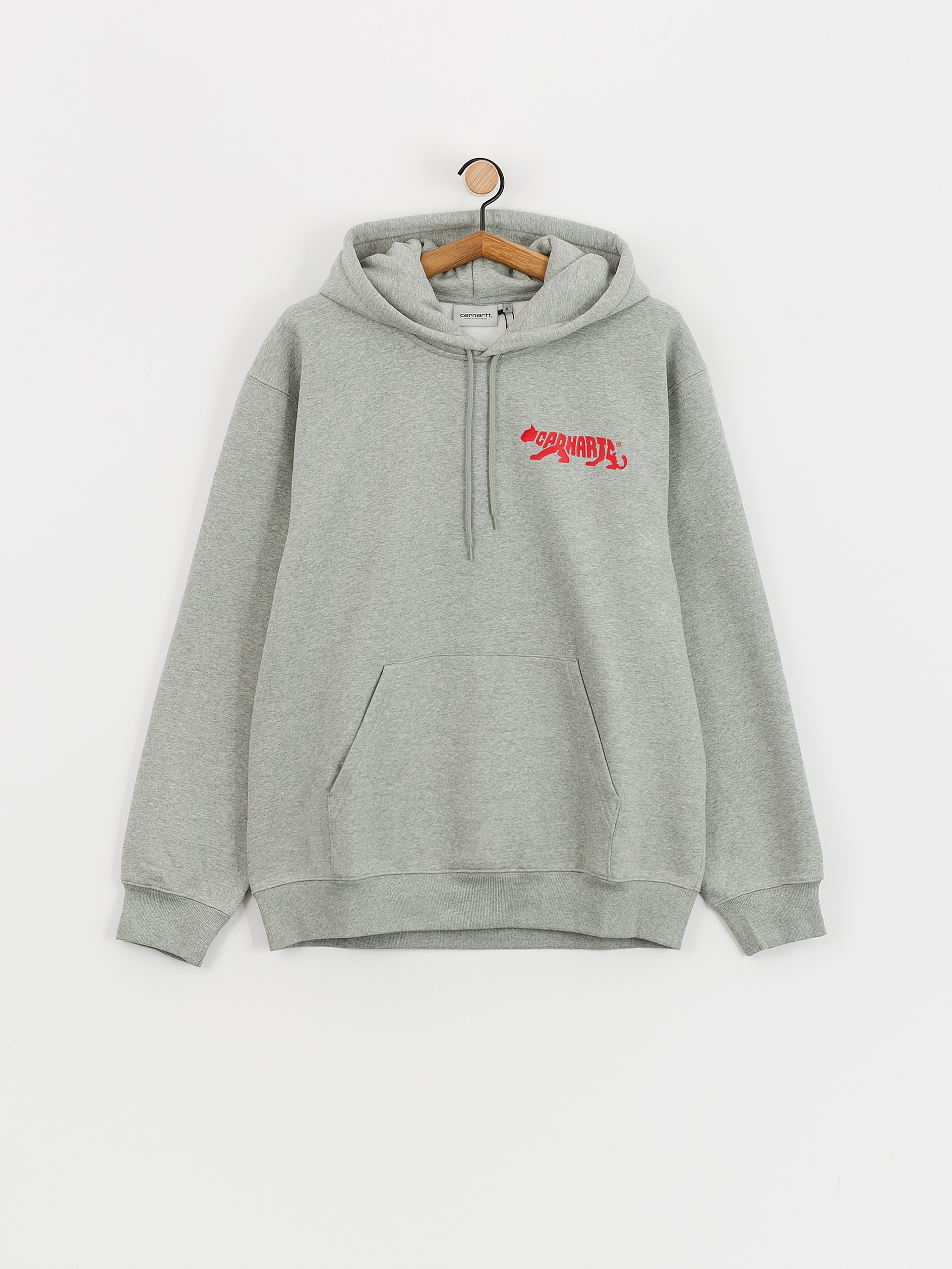 Carhartt WIP Rocky Script HD Hoodie (grey heather)