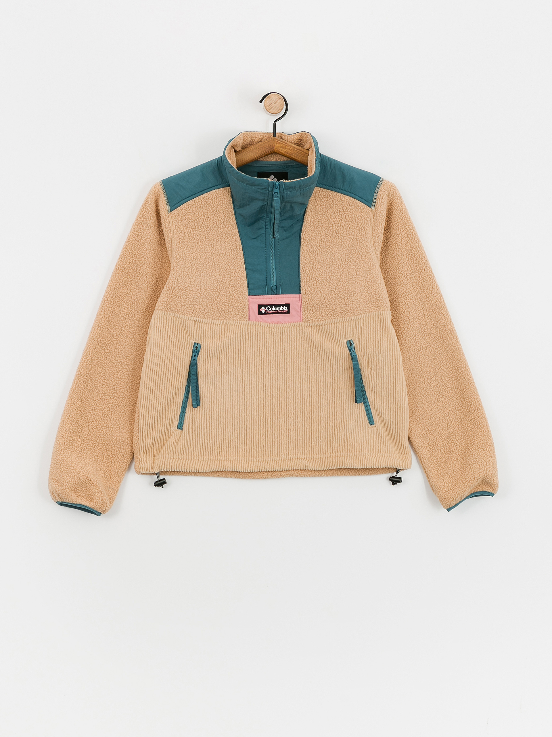 Damen Columbia Riptide Fleece Jacke (canoe/cloudburst/salmon rose)