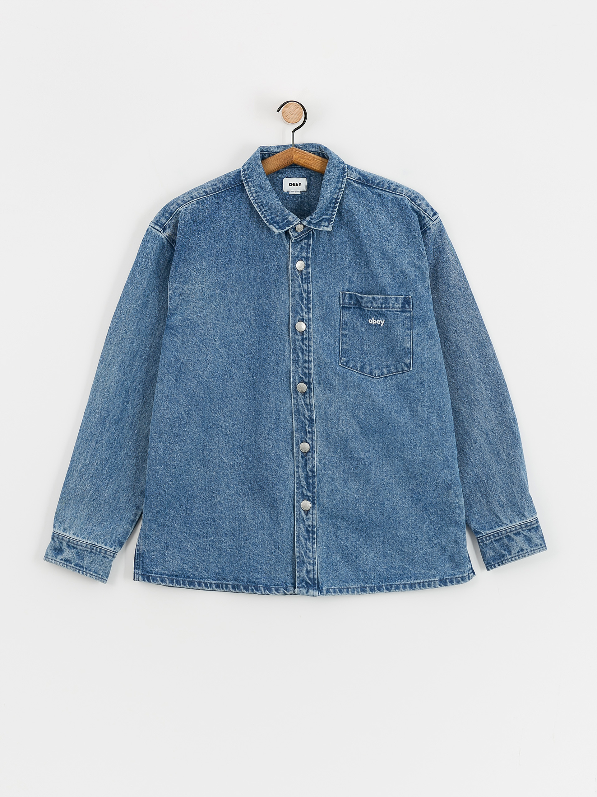 OBEY Magnolia Shirt (light indigo)