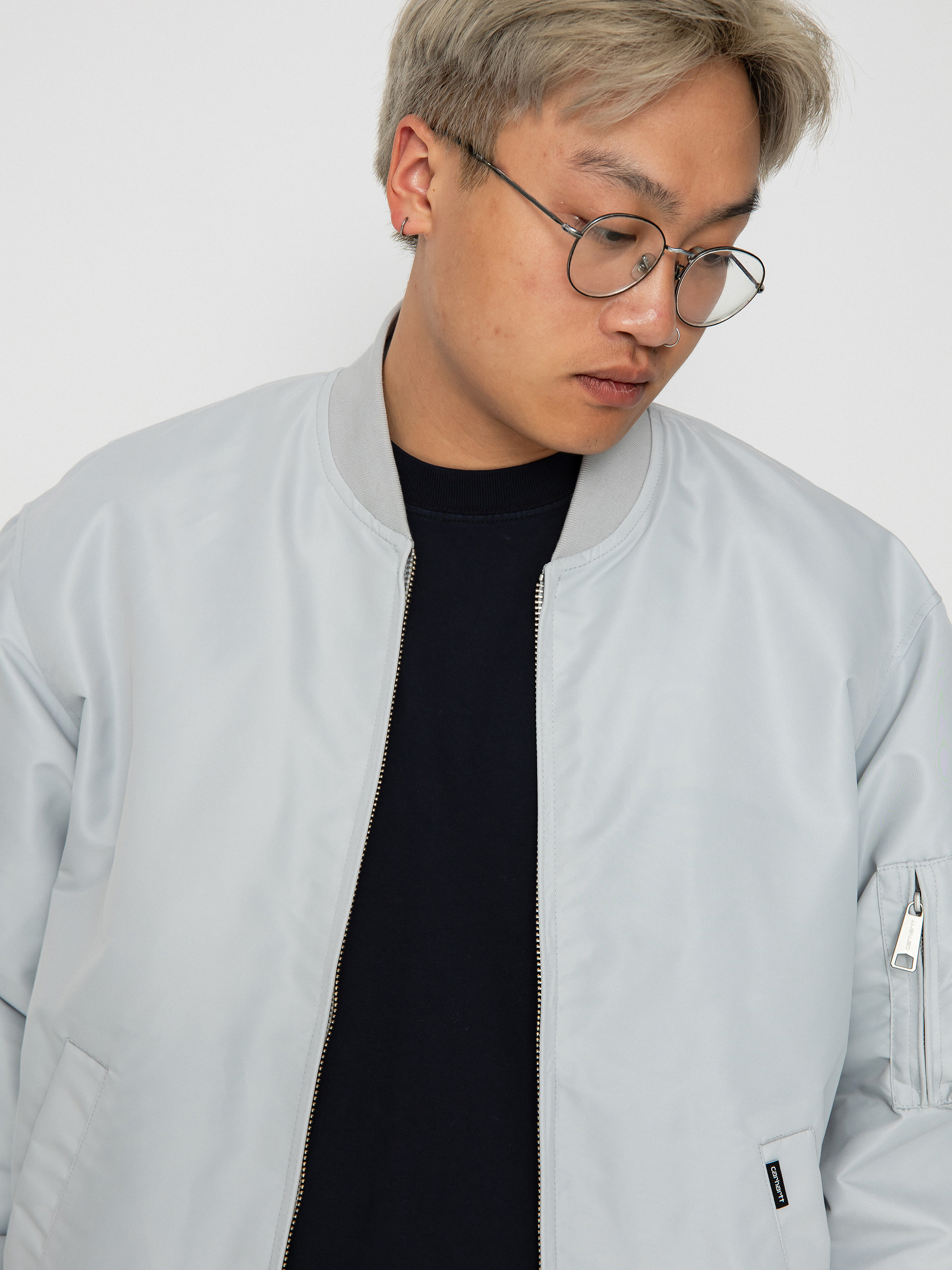Carhartt WIP Otley Bomber Jacke (sonic silver)