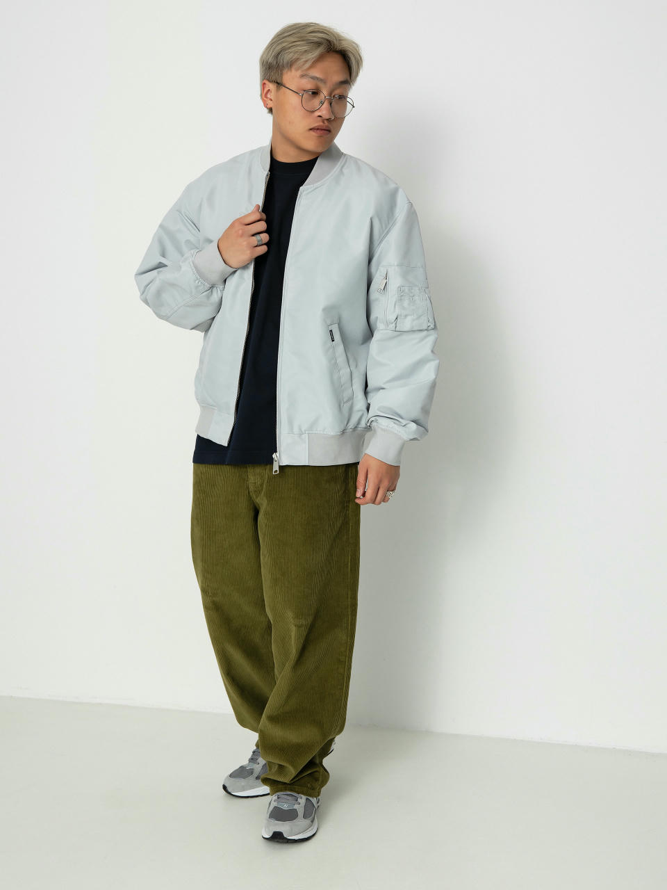 Carhartt WIP Otley Bomber Jacke (sonic silver)