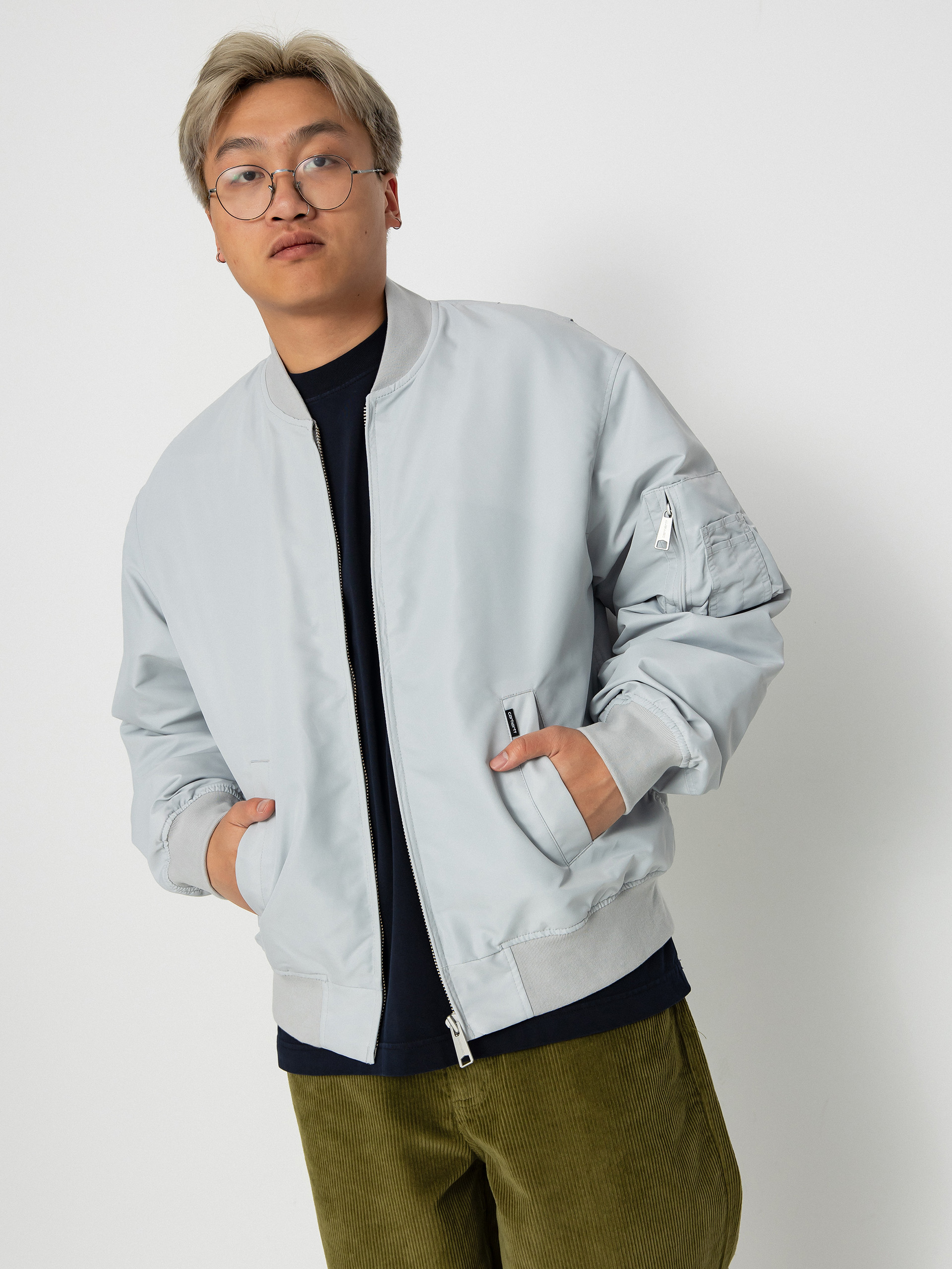 Carhartt WIP Otley Bomber Jacke (sonic silver)