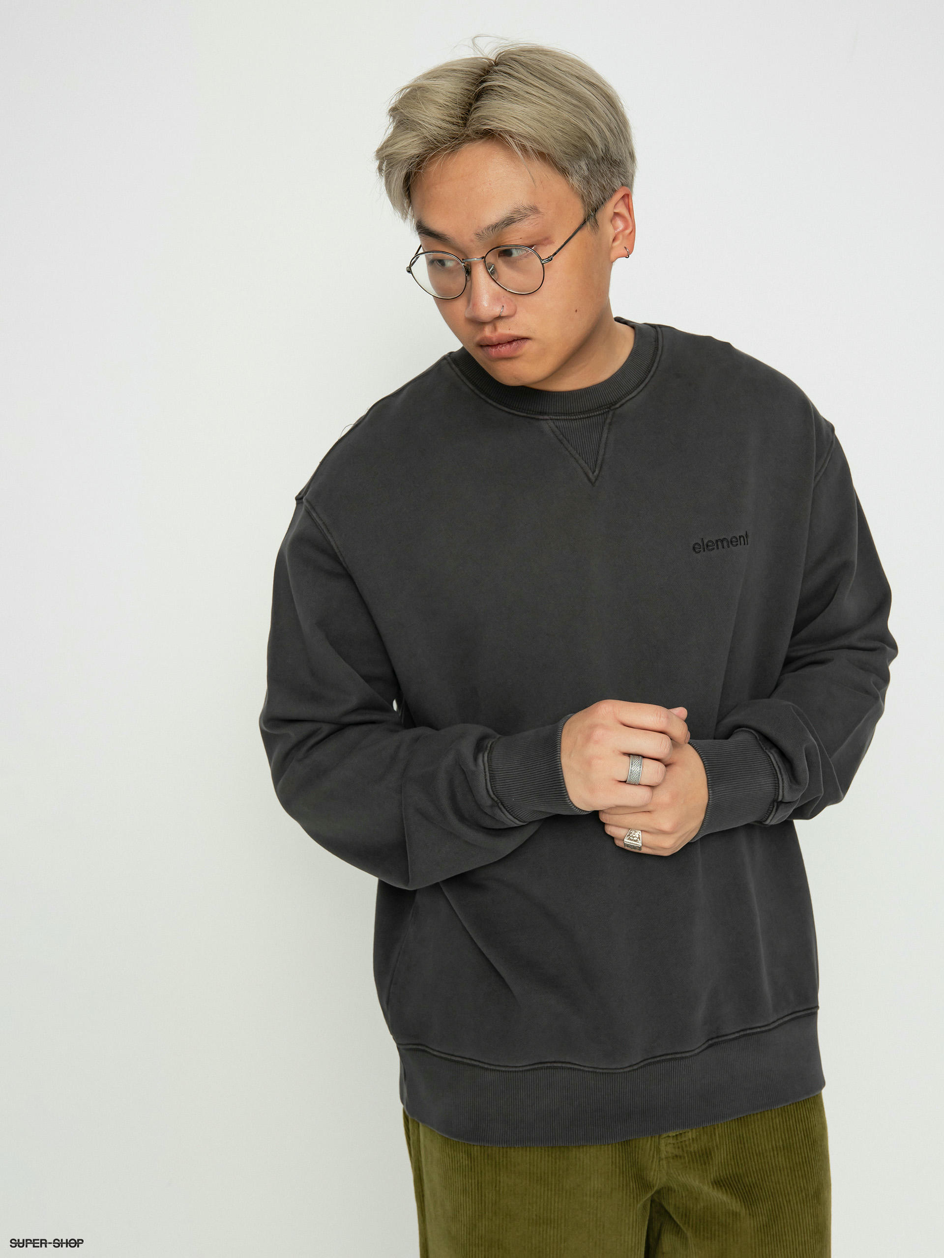 RVCA Scattered Crew Sweater Sweatshirt (pirate black)