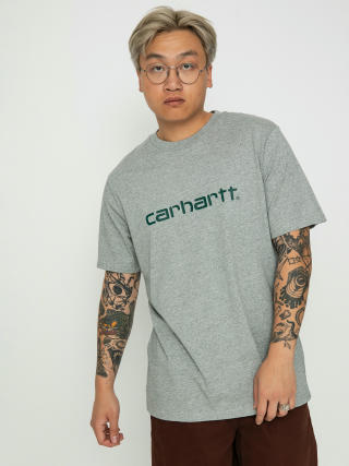 Carhartt WIP Script T-Shirt (grey heather/chervil)
