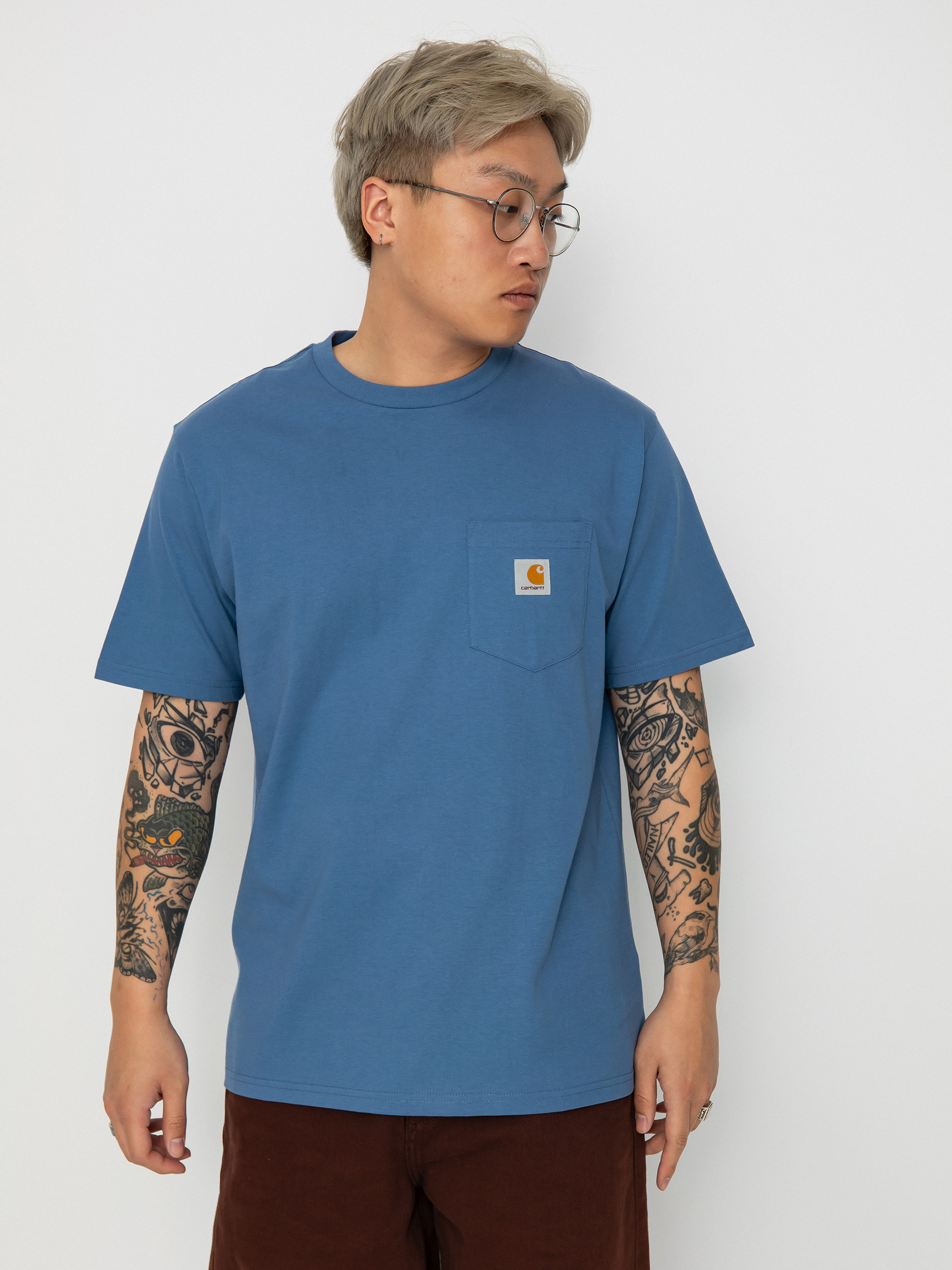 Carhartt WIP Pocket T-Shirt - blue (sorrent)