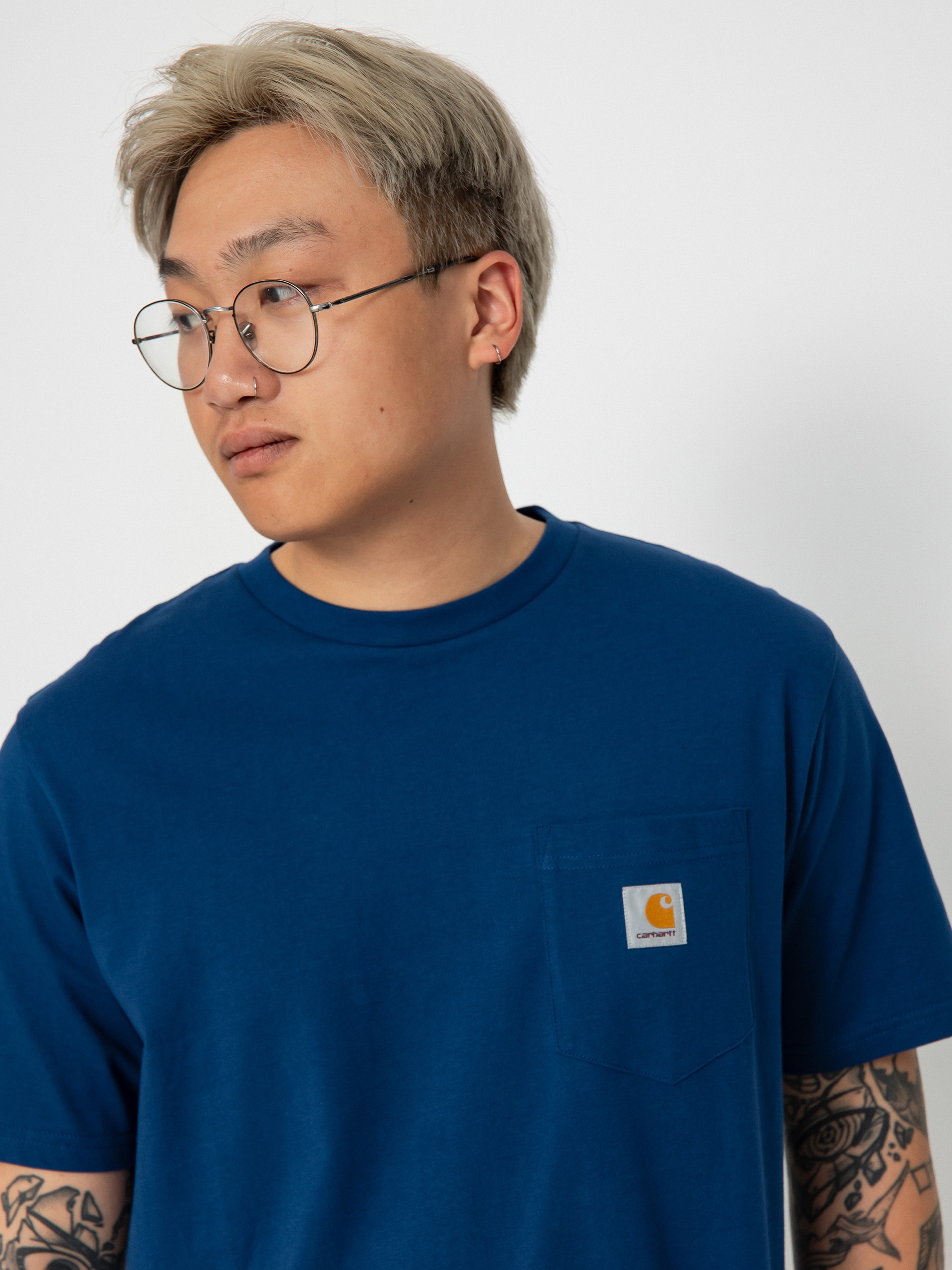 Carhartt WIP T-Shirt Pocket - blue (elder)