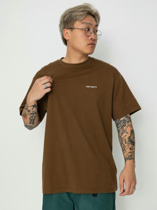 Carhartt WIP Script Embroidery T-Shirt (lumber/white)