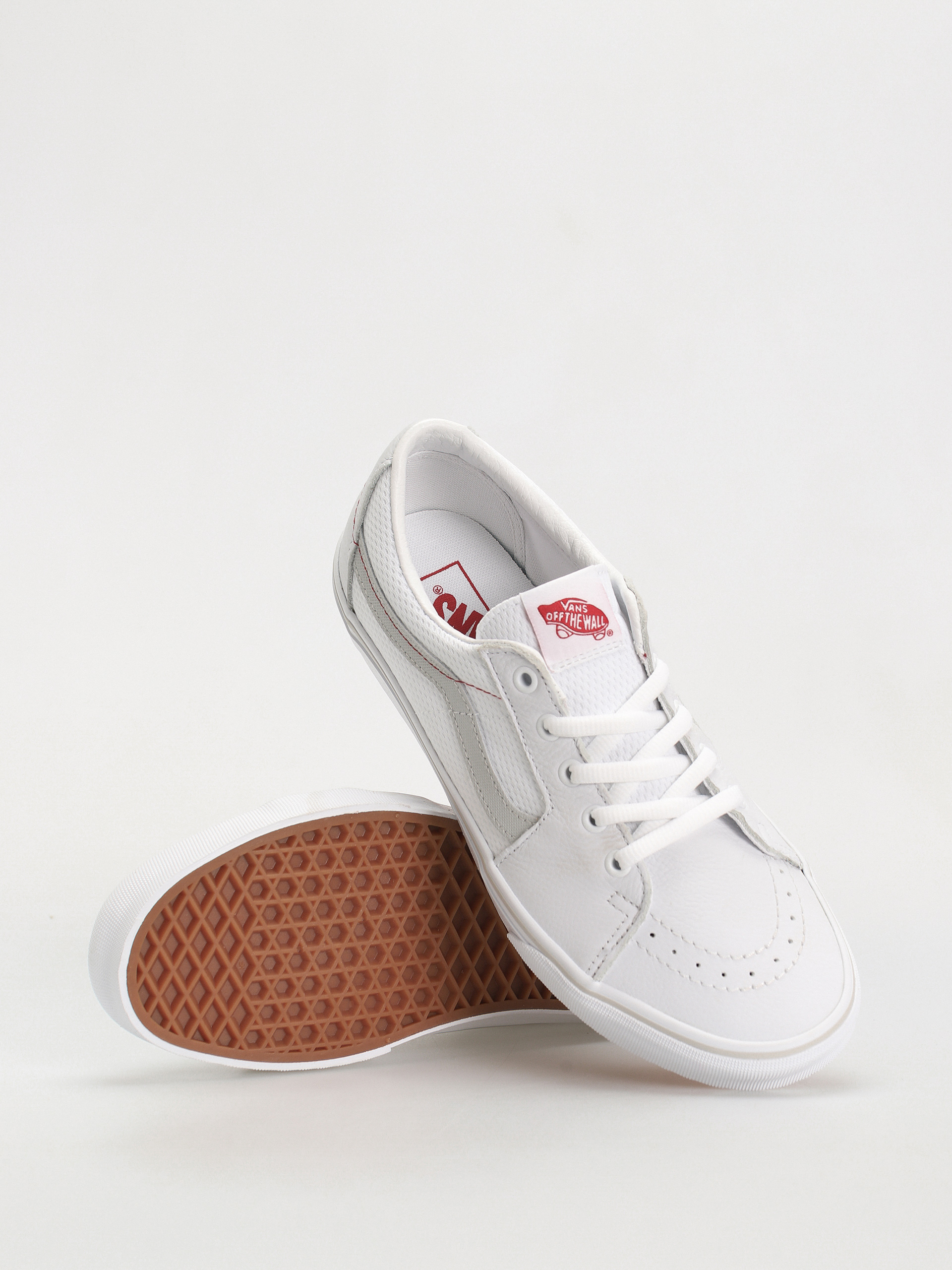 Vans Sk8 Low Schuhe (retro skate white/red)