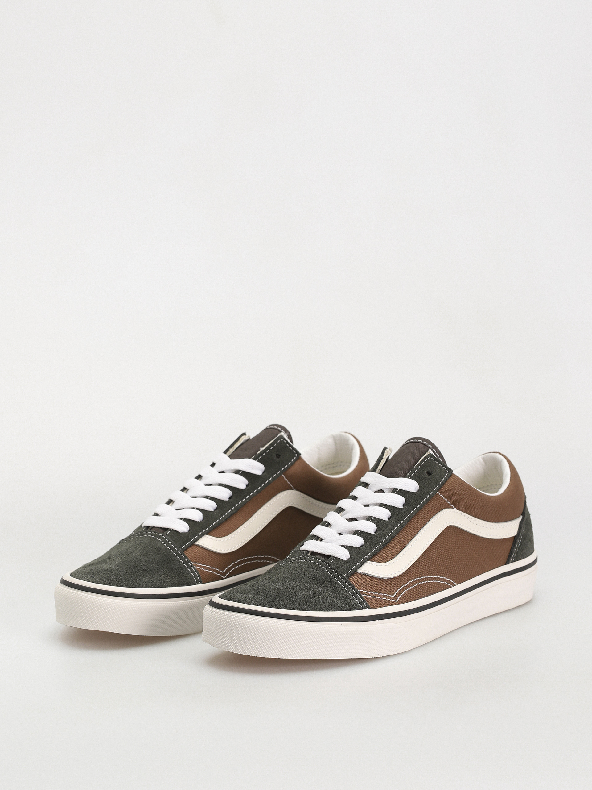 Vans Old Skool Shoes (canvas/suede pop brown/multi)